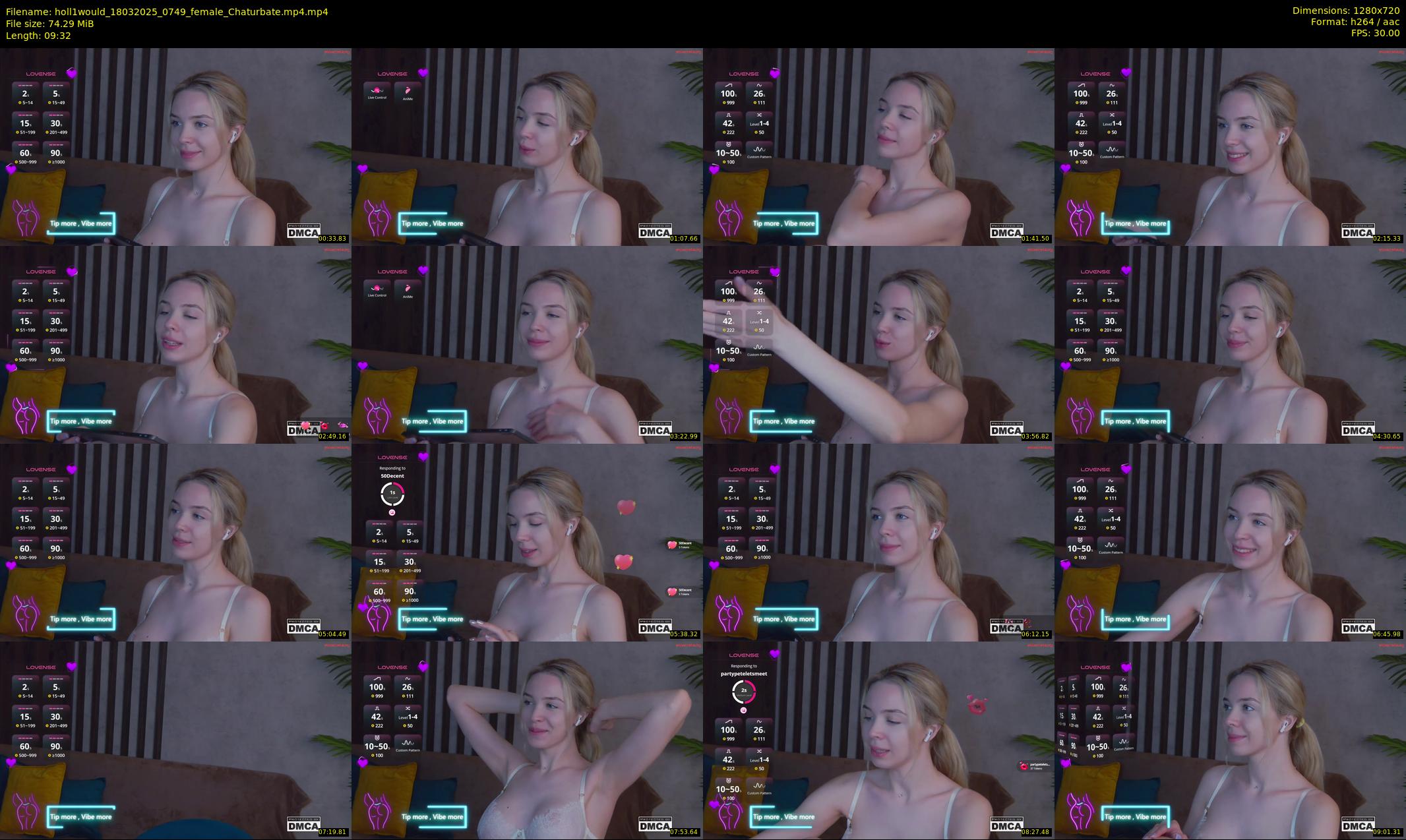 holl1would — 10 minute Chaturbate female cam show recording, 720p, Mar 18, 2025