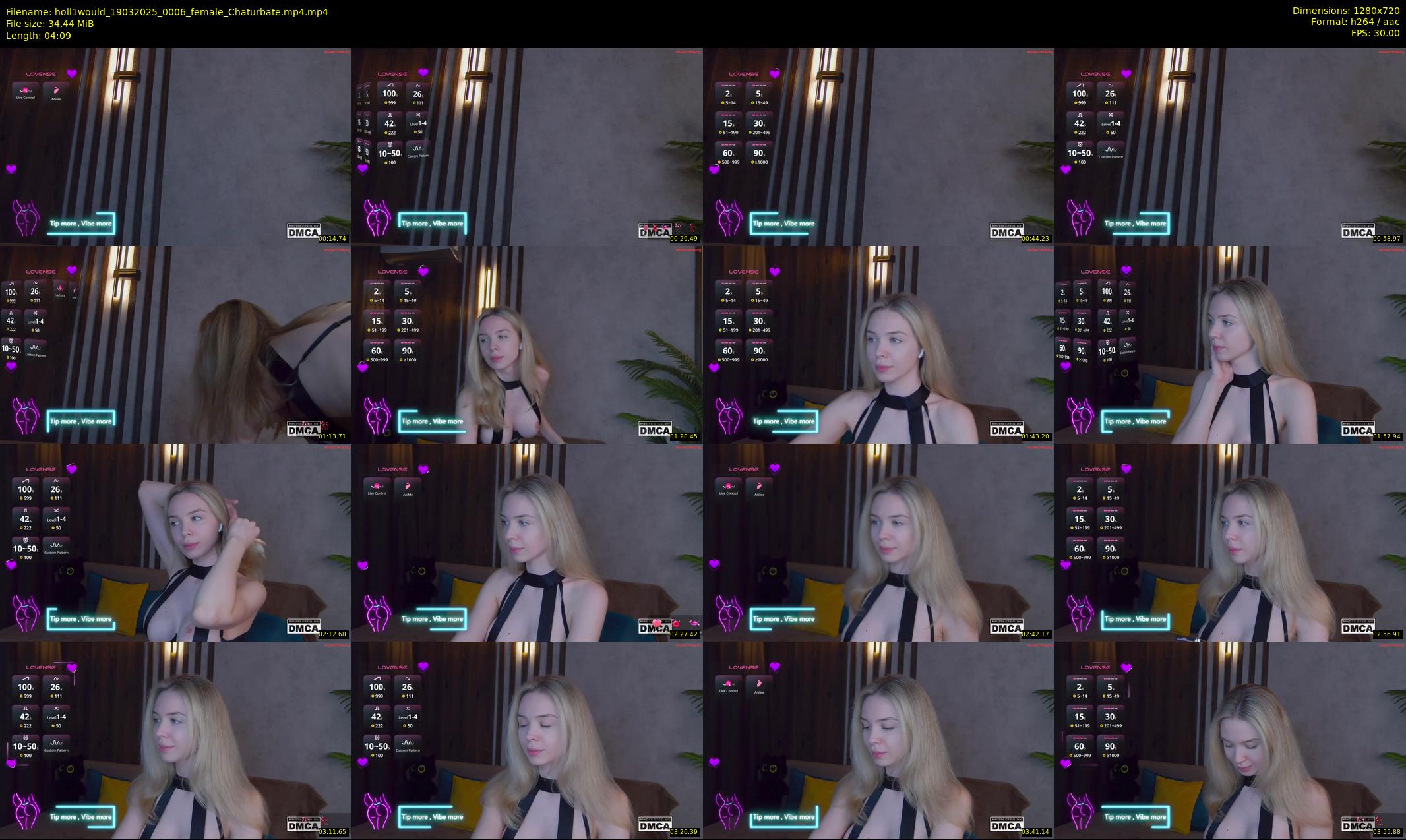 holl1would — 5 minute Chaturbate female cam show recording, 720p, Mar 19, 2025