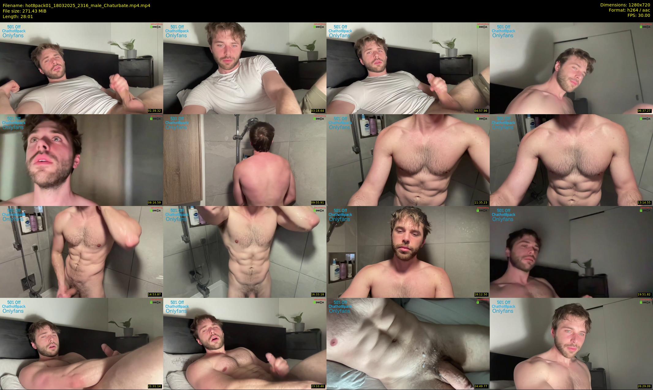 hot8pack01 — 29 minute Chaturbate male cam show recording, 720p, Mar 18, 2025