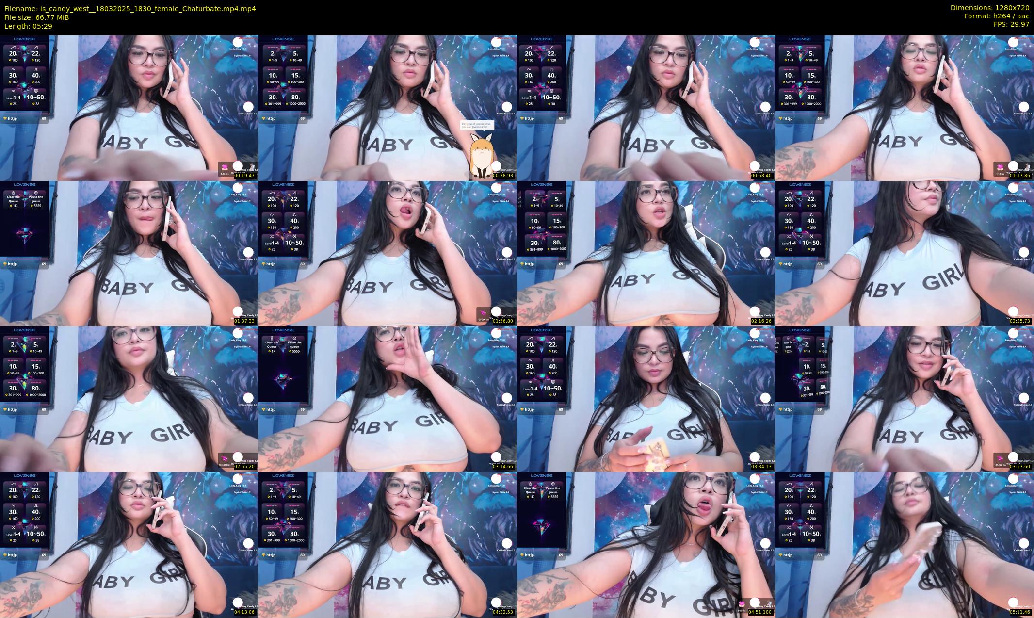is_candy_west_ — 6 minute Chaturbate female cam show recording, 720p, Mar 18, 2025