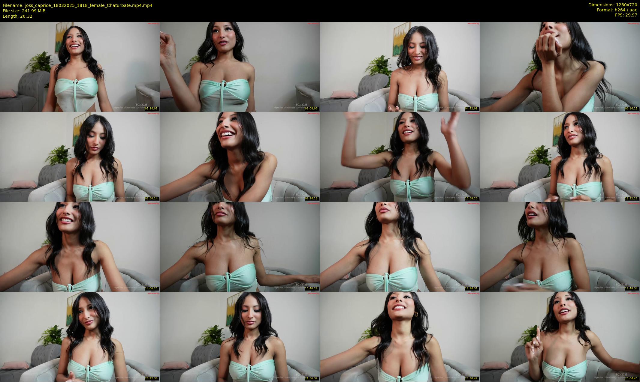 joss_caprice — 27 minute Chaturbate female cam show recording, 720p, Mar 18, 2025