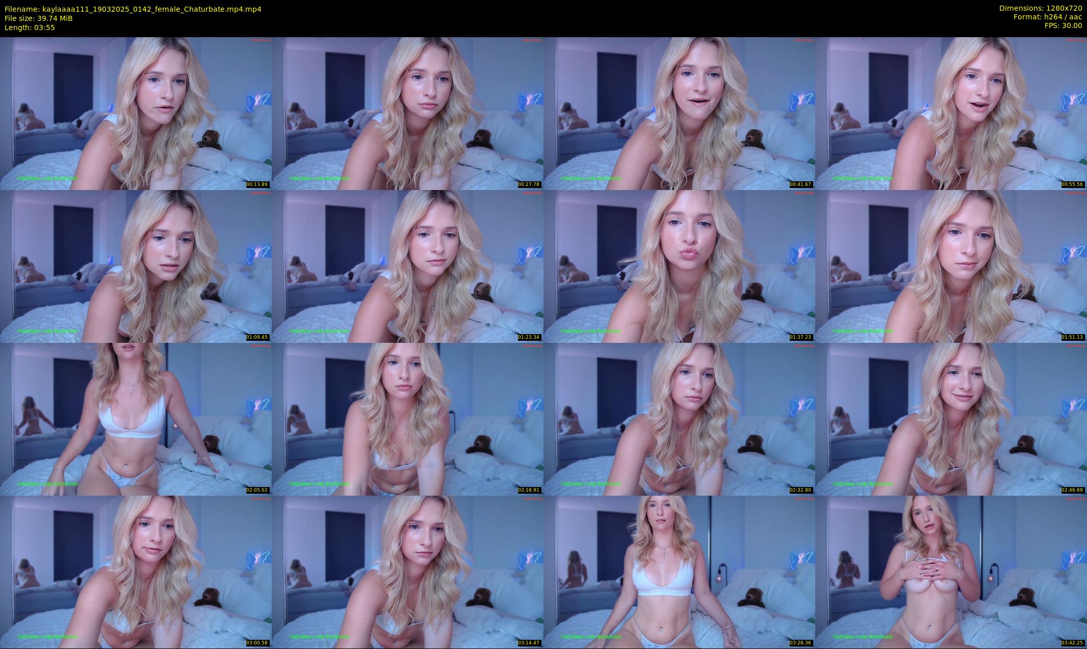 kaylaaaa111 — 4 minute Chaturbate female cam show recording, 720p, Mar 19, 2025