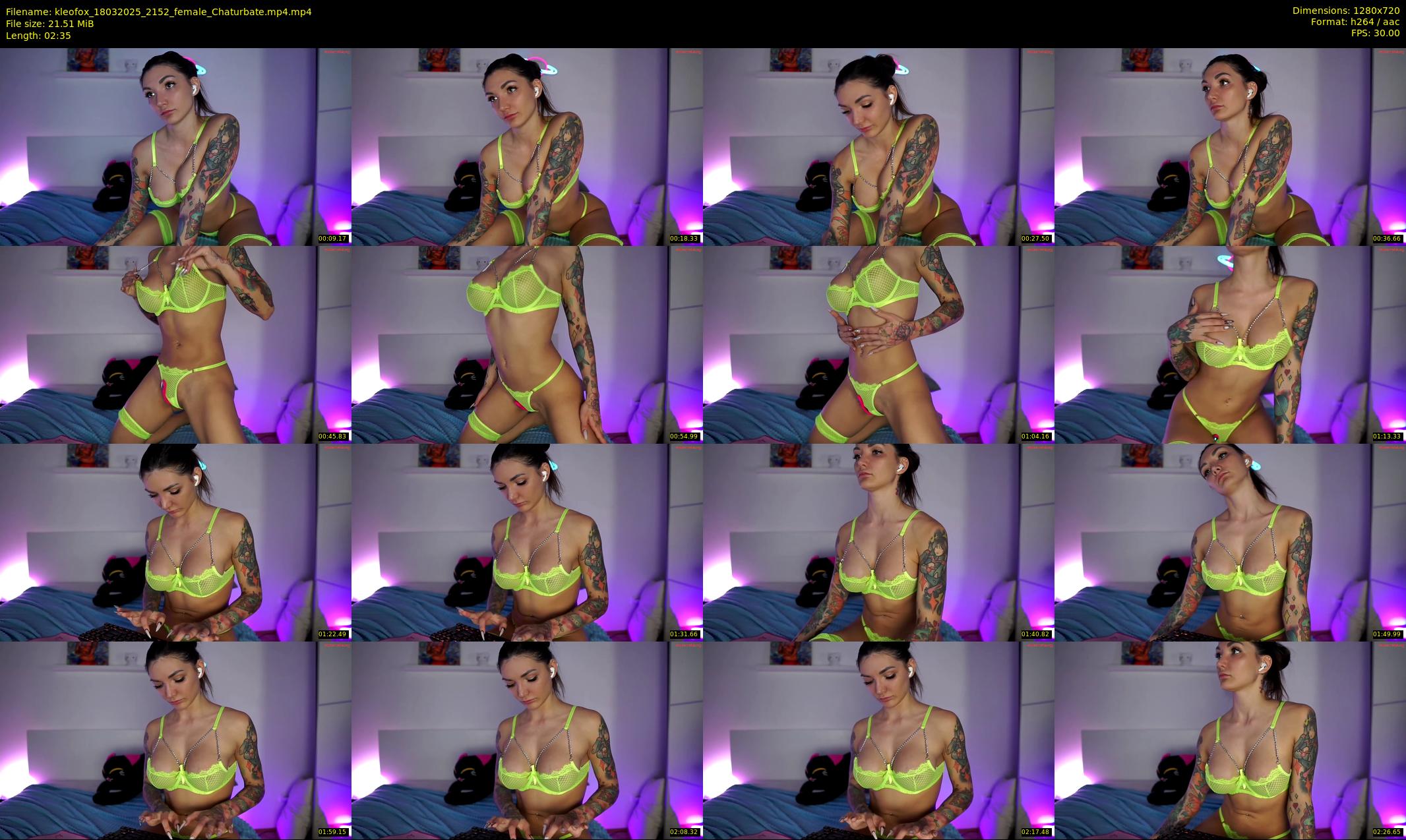 kleofox — 3 minute Chaturbate female cam show recording, 720p, Mar 18, 2025