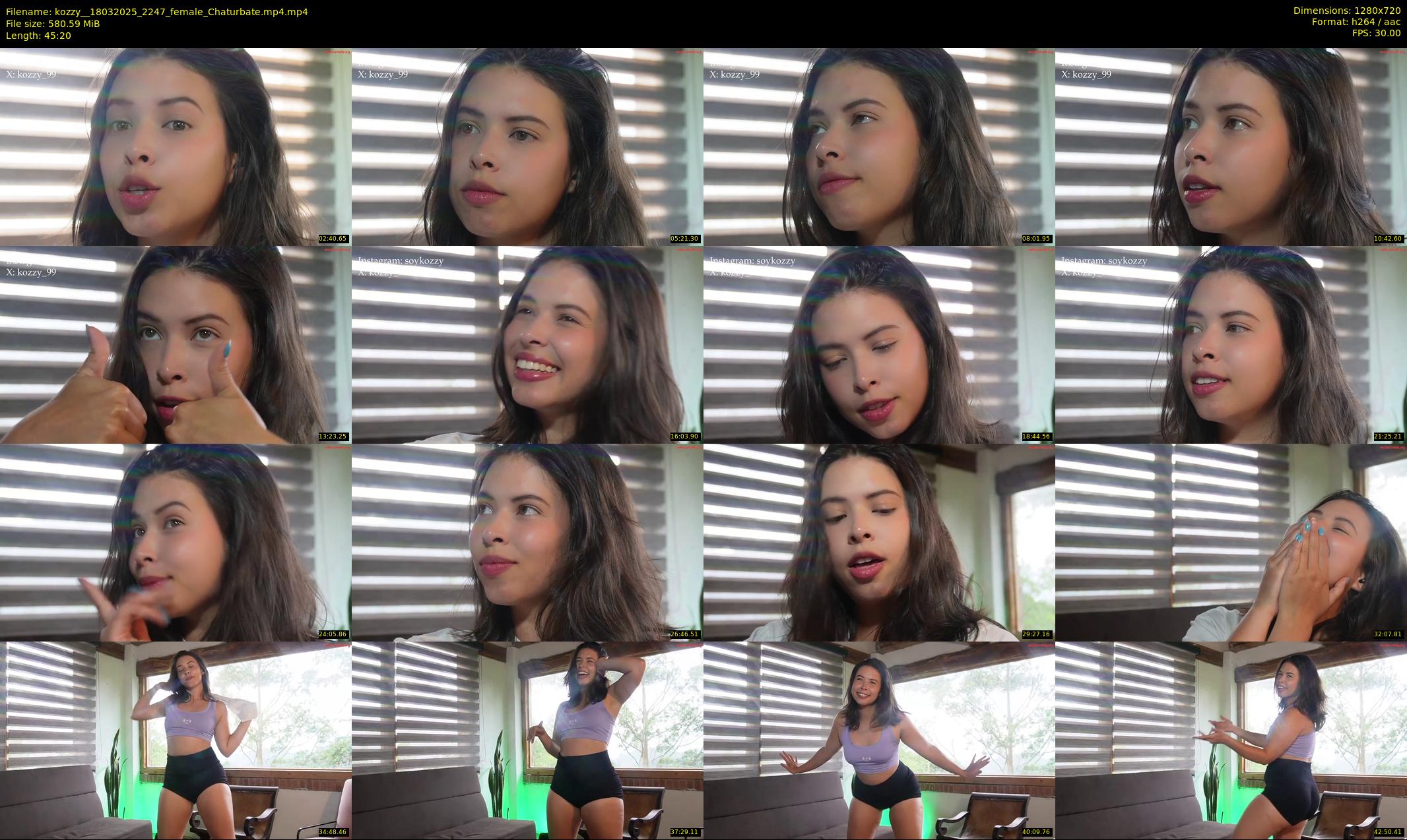 kozzy_ — 46 minute Chaturbate female cam show recording, 720p, Mar 18, 2025