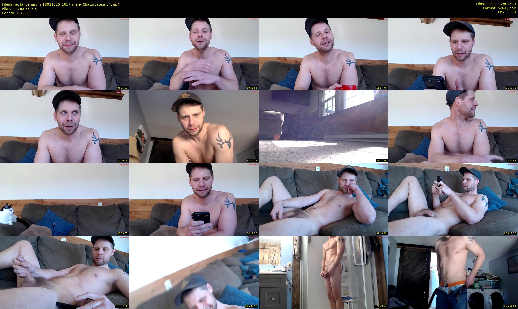 lancehardin — 92 minute Chaturbate male cam show recording, 720p, Mar 18, 2025