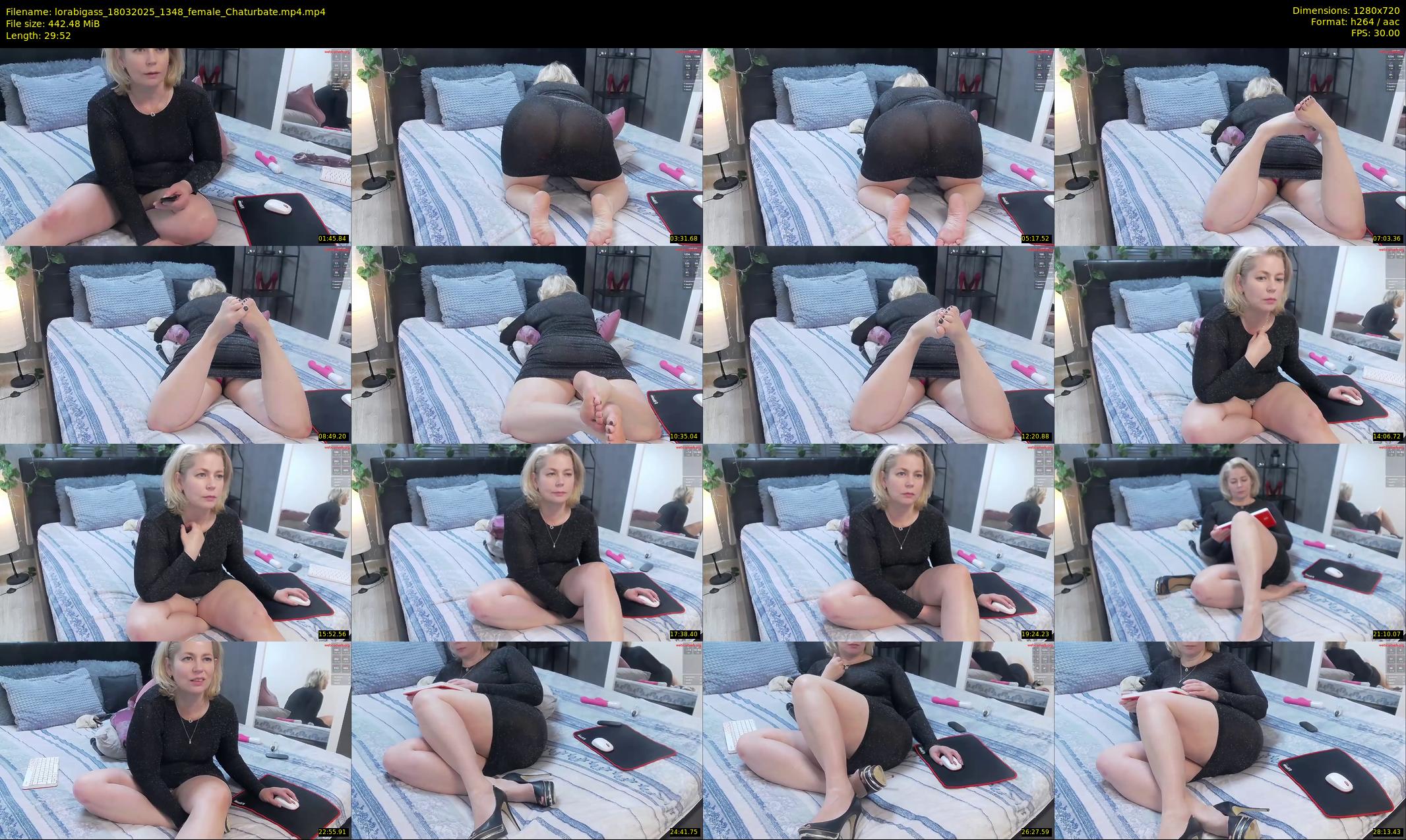 lorabigass — 30 minute Chaturbate female cam show recording, 720p, Mar 18, 2025