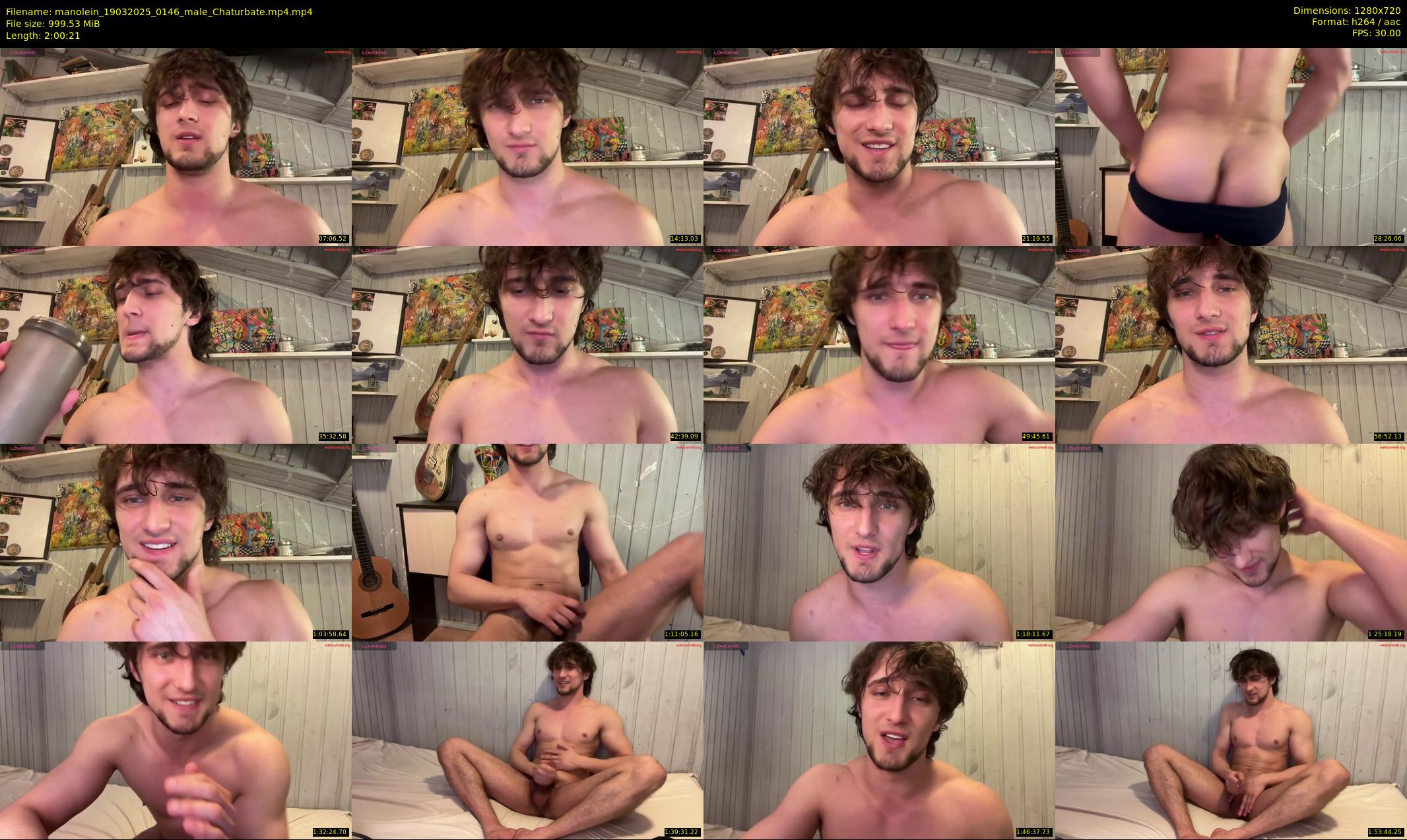 manolein — 121 minute Chaturbate male cam show recording, 720p, Mar 19, 2025