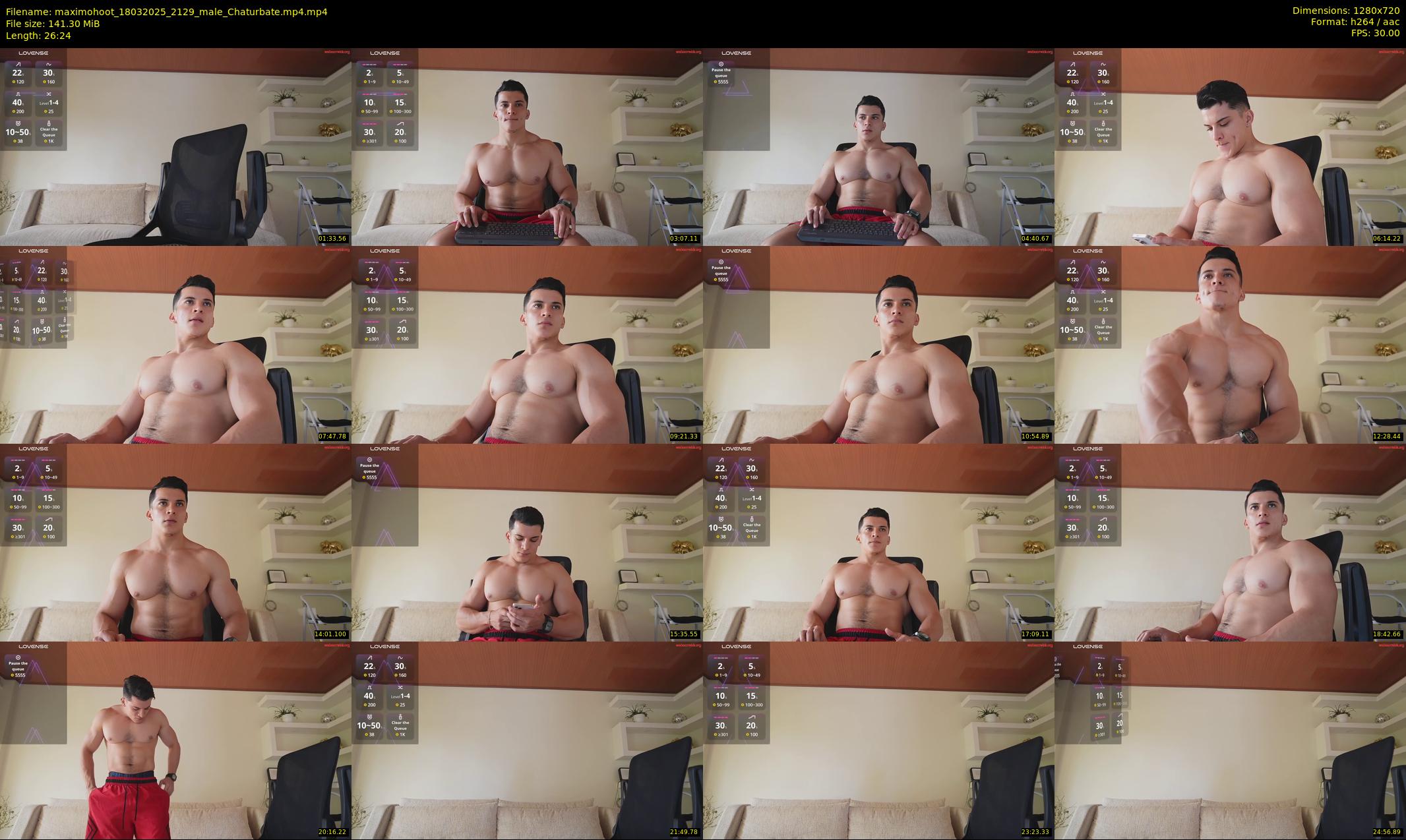 maximohoot — 27 minute Chaturbate male cam show recording, 720p, Mar 18, 2025
