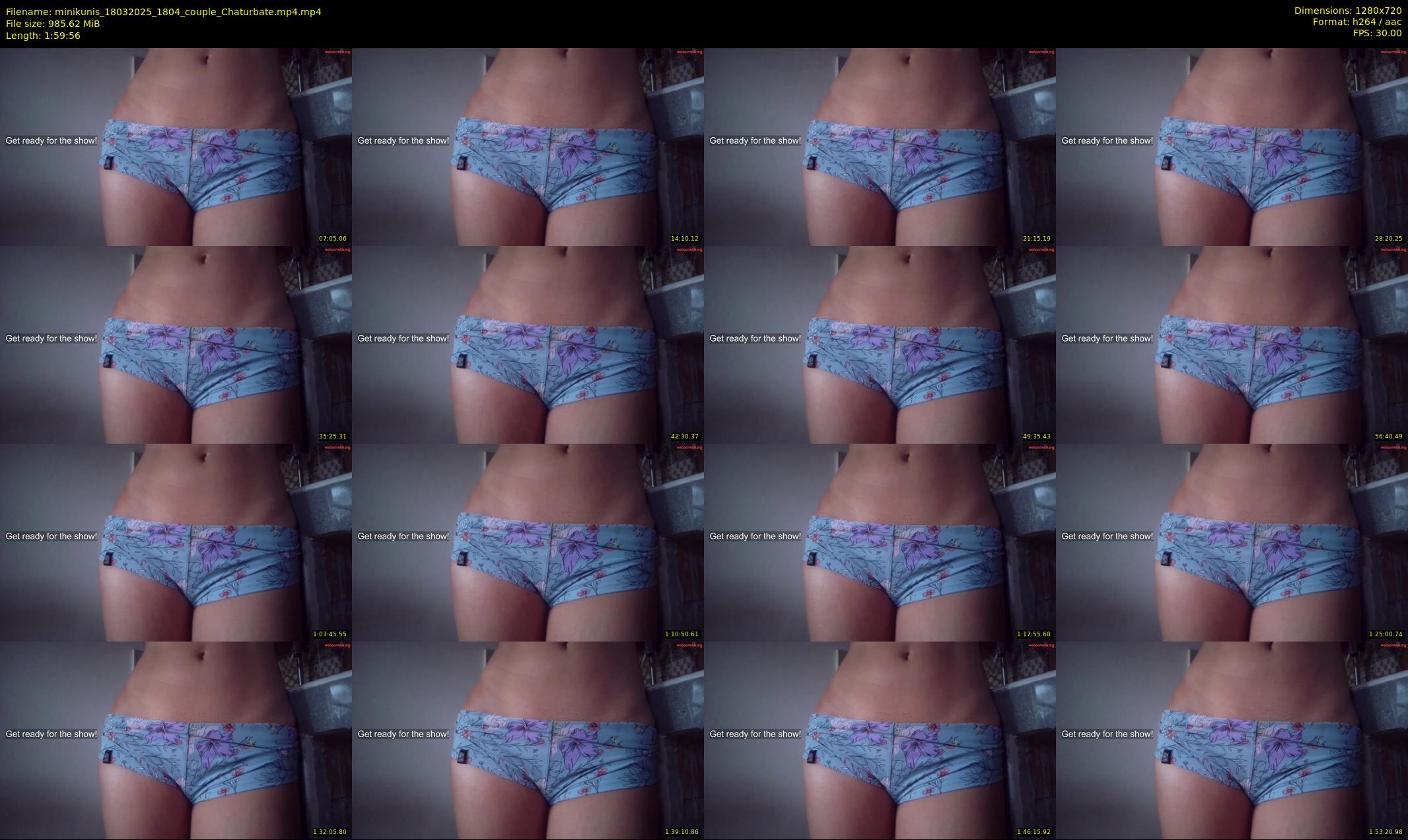 minikunis — 120 minute Chaturbate couple cam show recording, 720p, Mar 18, 2025