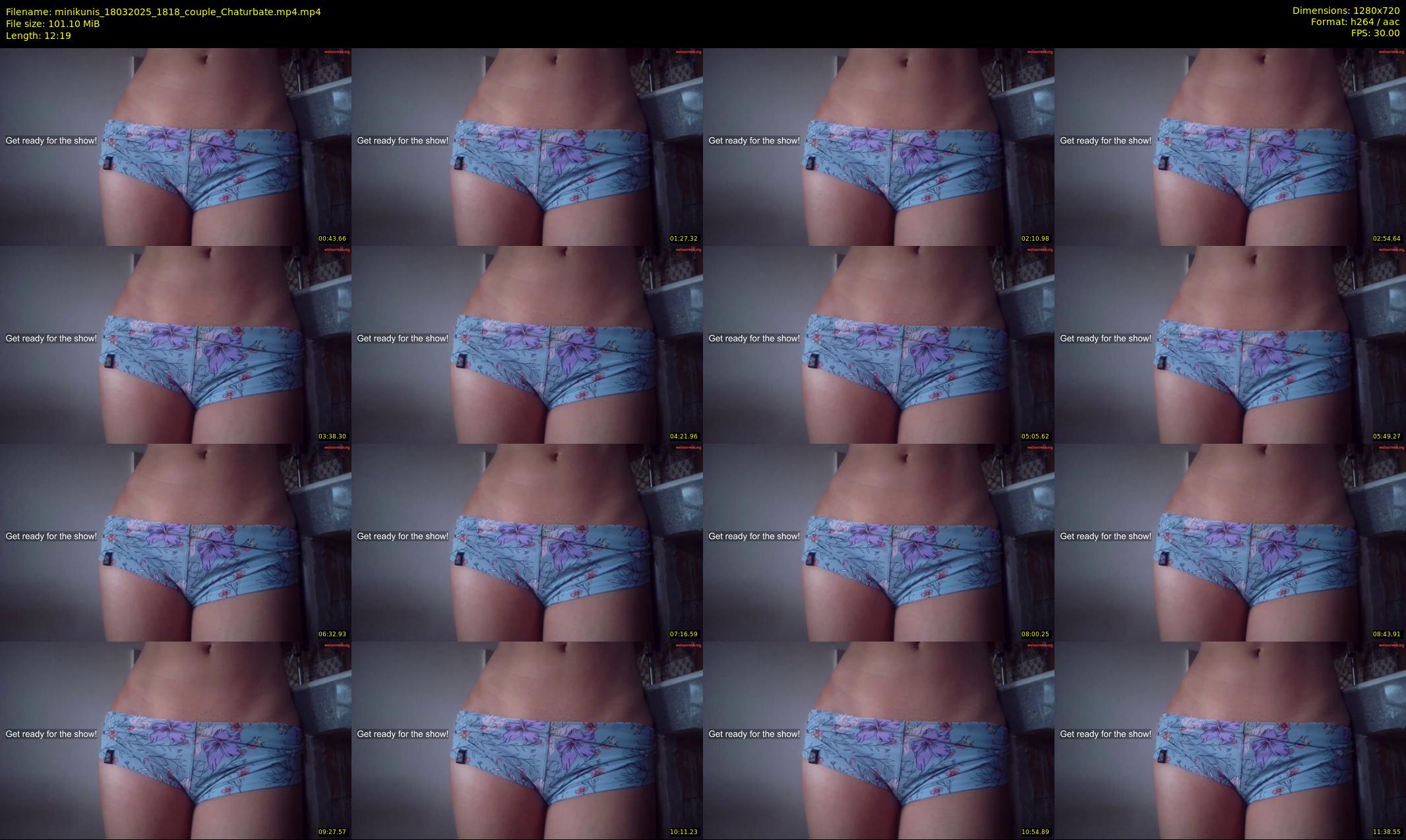 minikunis — 13 minute Chaturbate couple cam show recording, 720p, Mar 18, 2025