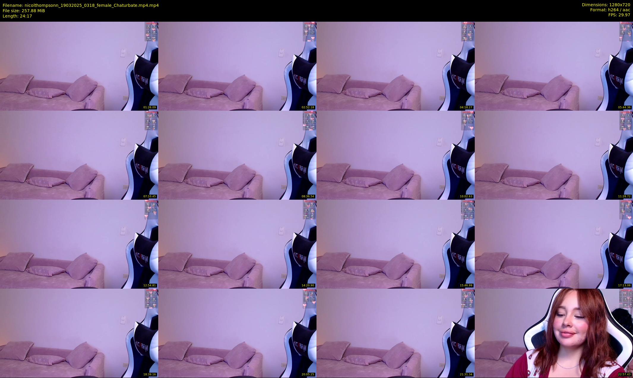 nicolthompsonn — 25 minute Chaturbate female cam show recording, 720p, Mar 19, 2025