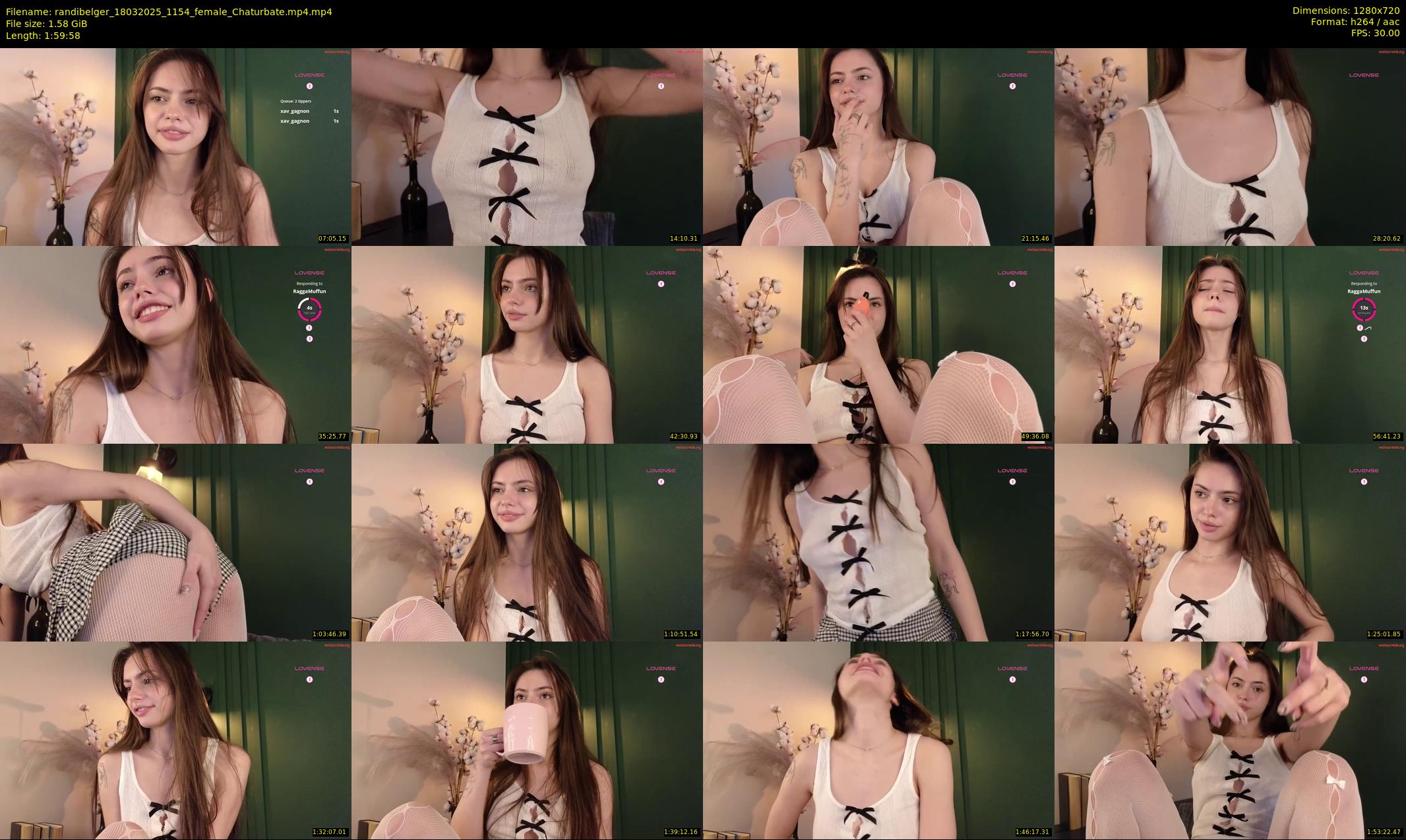 randibelger — 120 minute Chaturbate female cam show recording, 720p, Mar 18, 2025