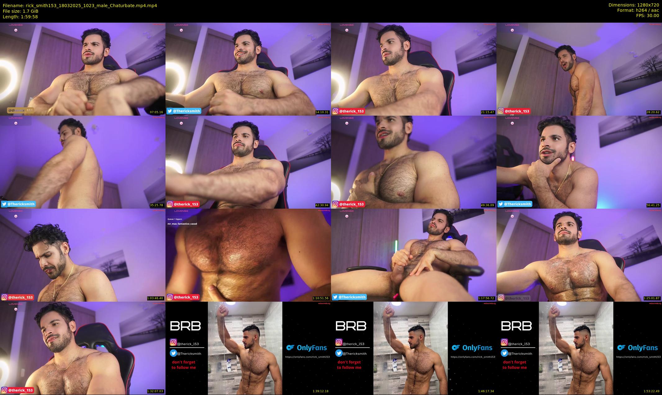 rick_smith153 — 120 minute Chaturbate male cam show recording, 720p, Mar 18, 2025