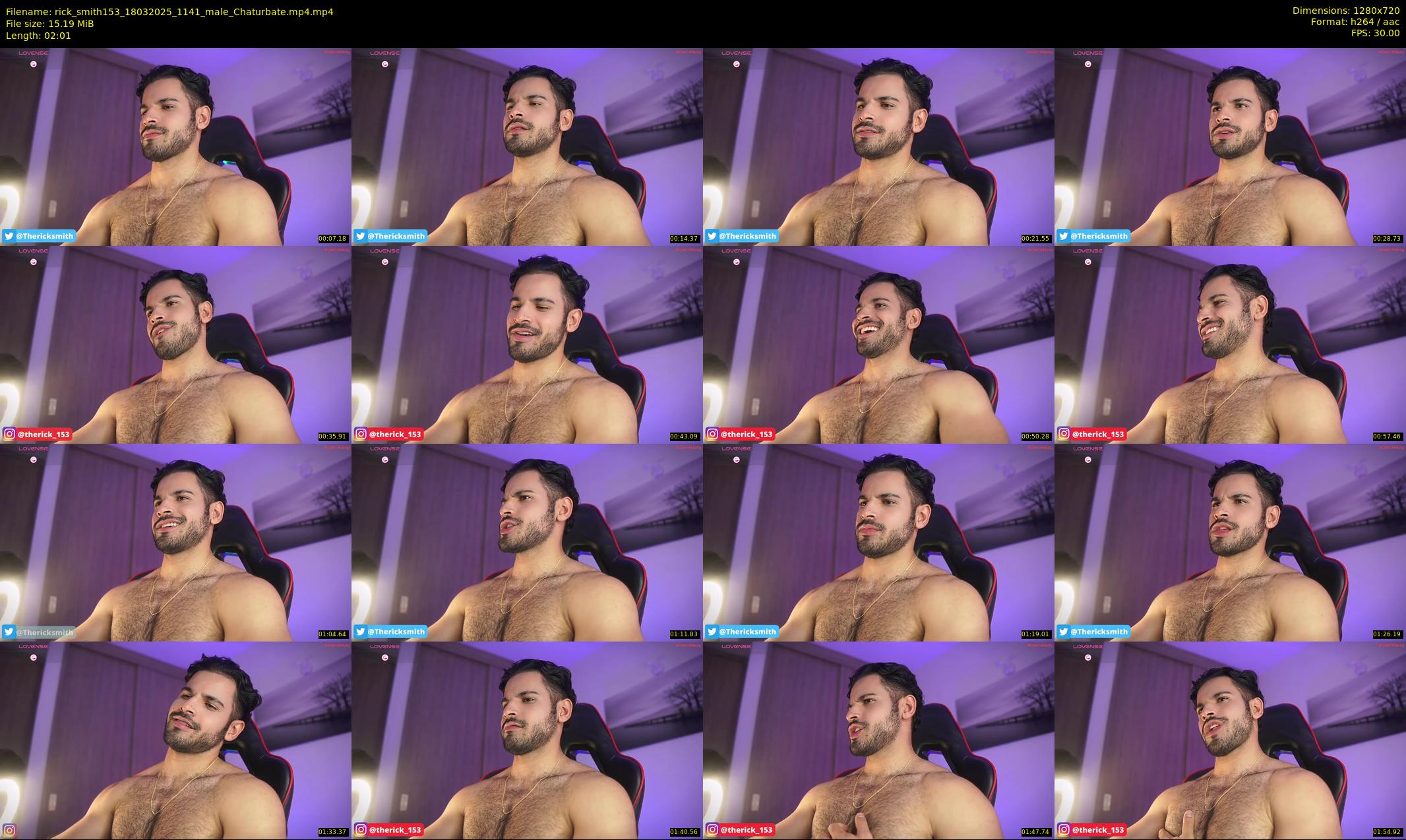 rick_smith153 — 3 minute Chaturbate male cam show recording, 720p, Mar 18, 2025