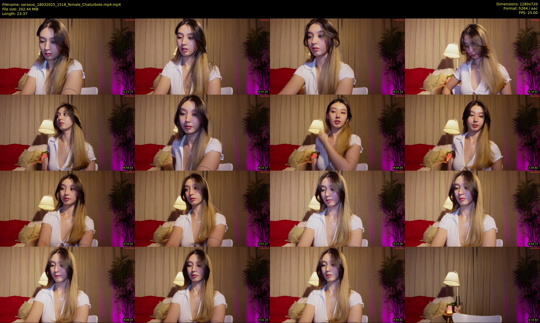 sarasuo — 24 minute Chaturbate female cam show recording, 720p, Mar 18, 2025