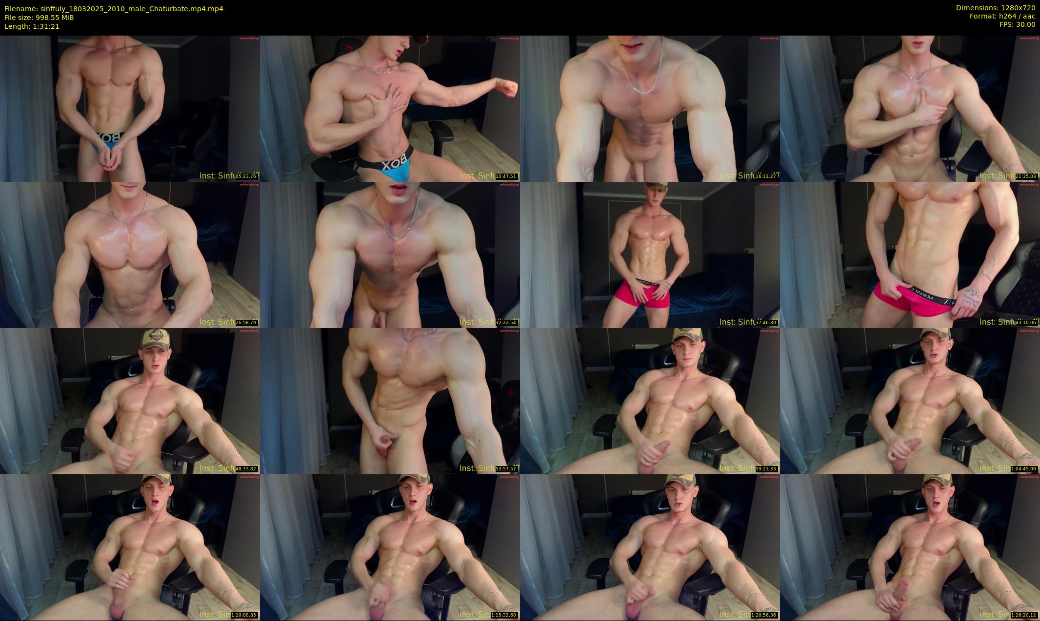 sinffuly — 92 minute Chaturbate male cam show recording, 720p, Mar 18, 2025