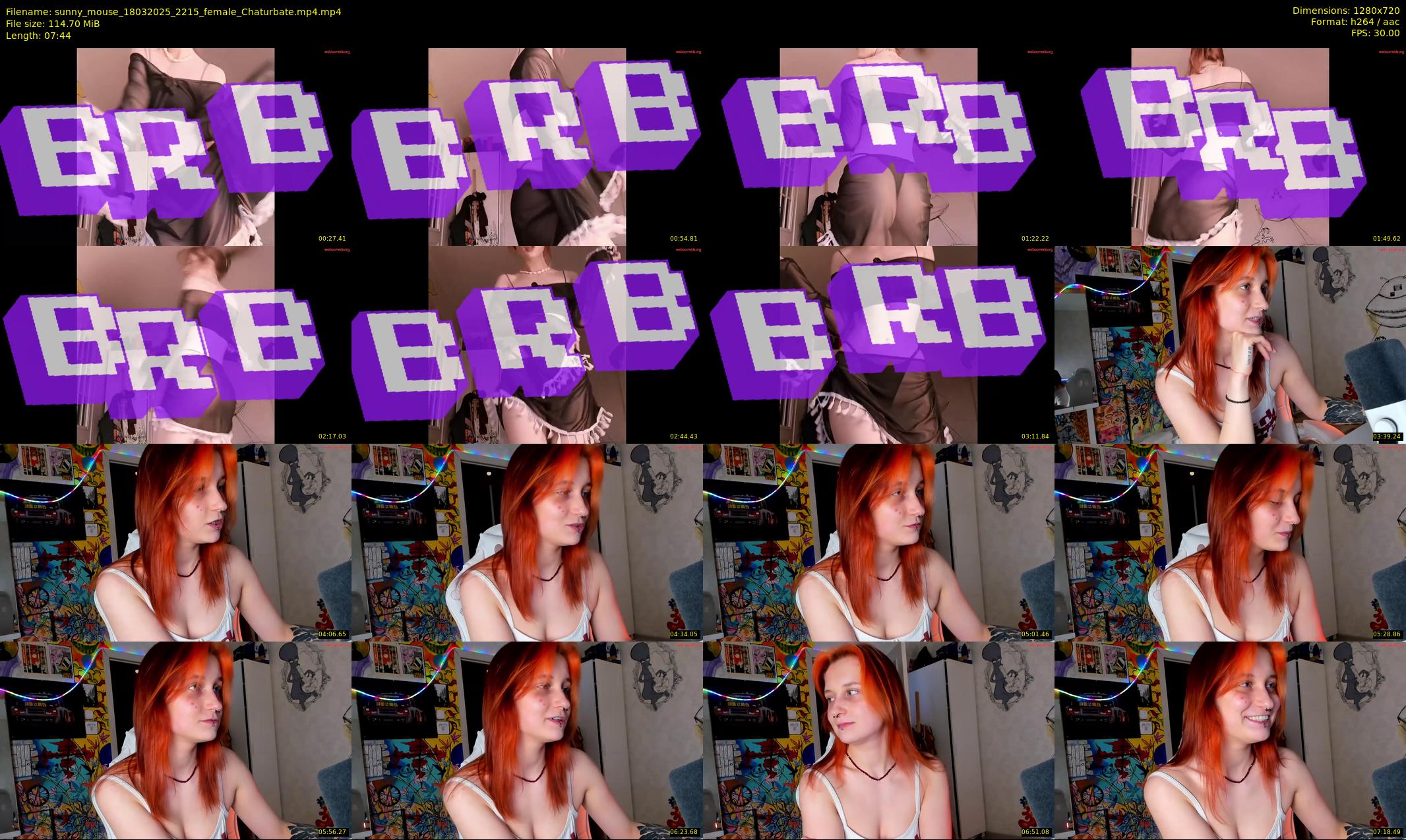 sunny_mouse — 8 minute Chaturbate female cam show recording, 720p, Mar 18, 2025