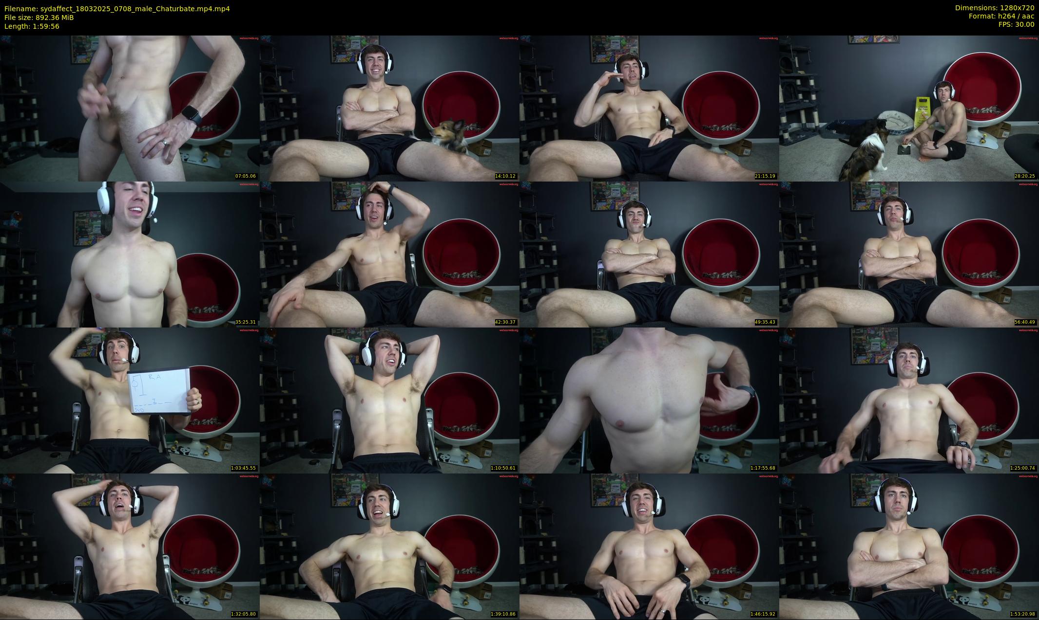 sydaffect — 120 minute Chaturbate male cam show recording, 720p, Mar 18, 2025
