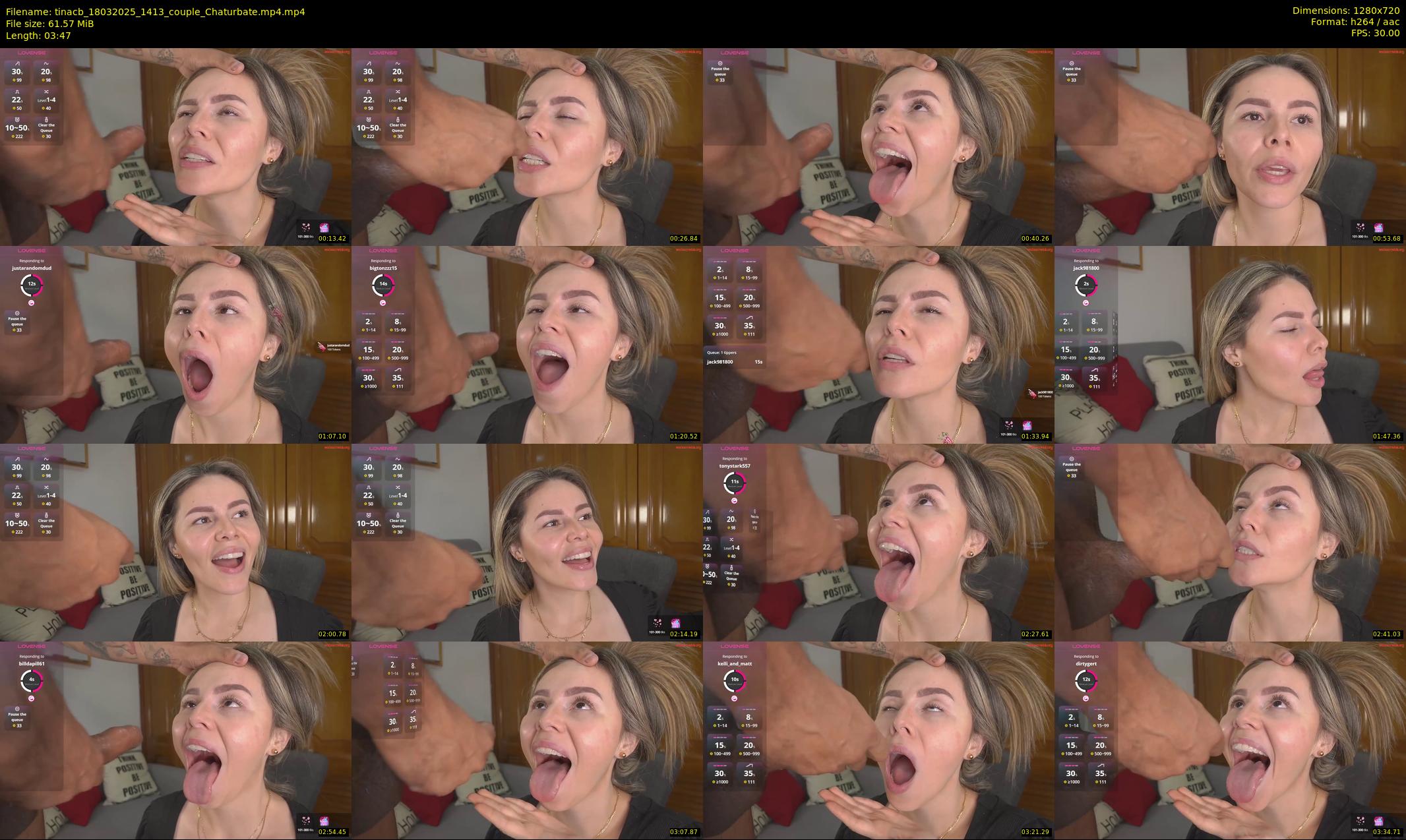 tinacb — 4 minute Chaturbate female cam show recording, 720p, Mar 18, 2025