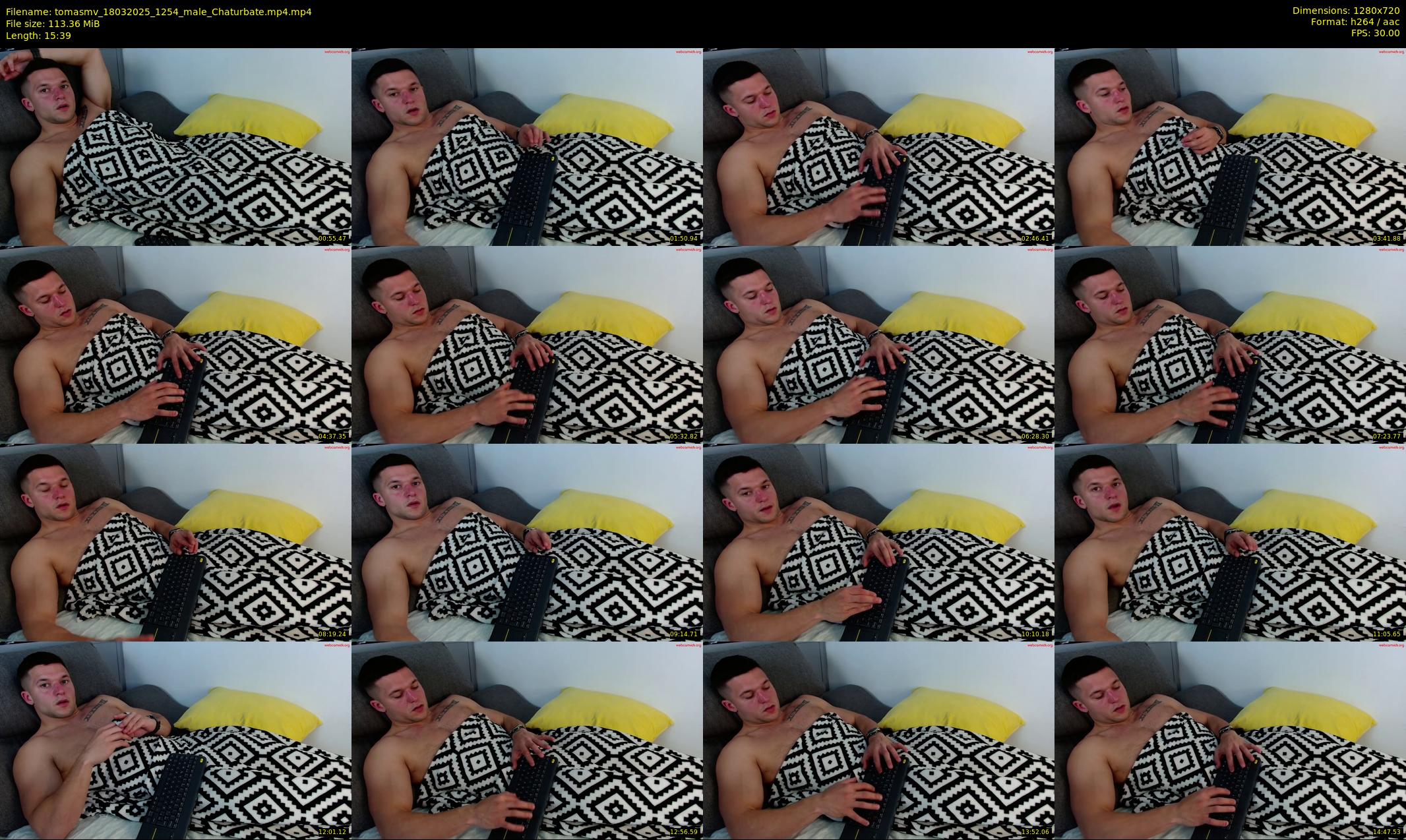 tomasmv — 16 minute Chaturbate male cam show recording, 720p, Mar 18, 2025