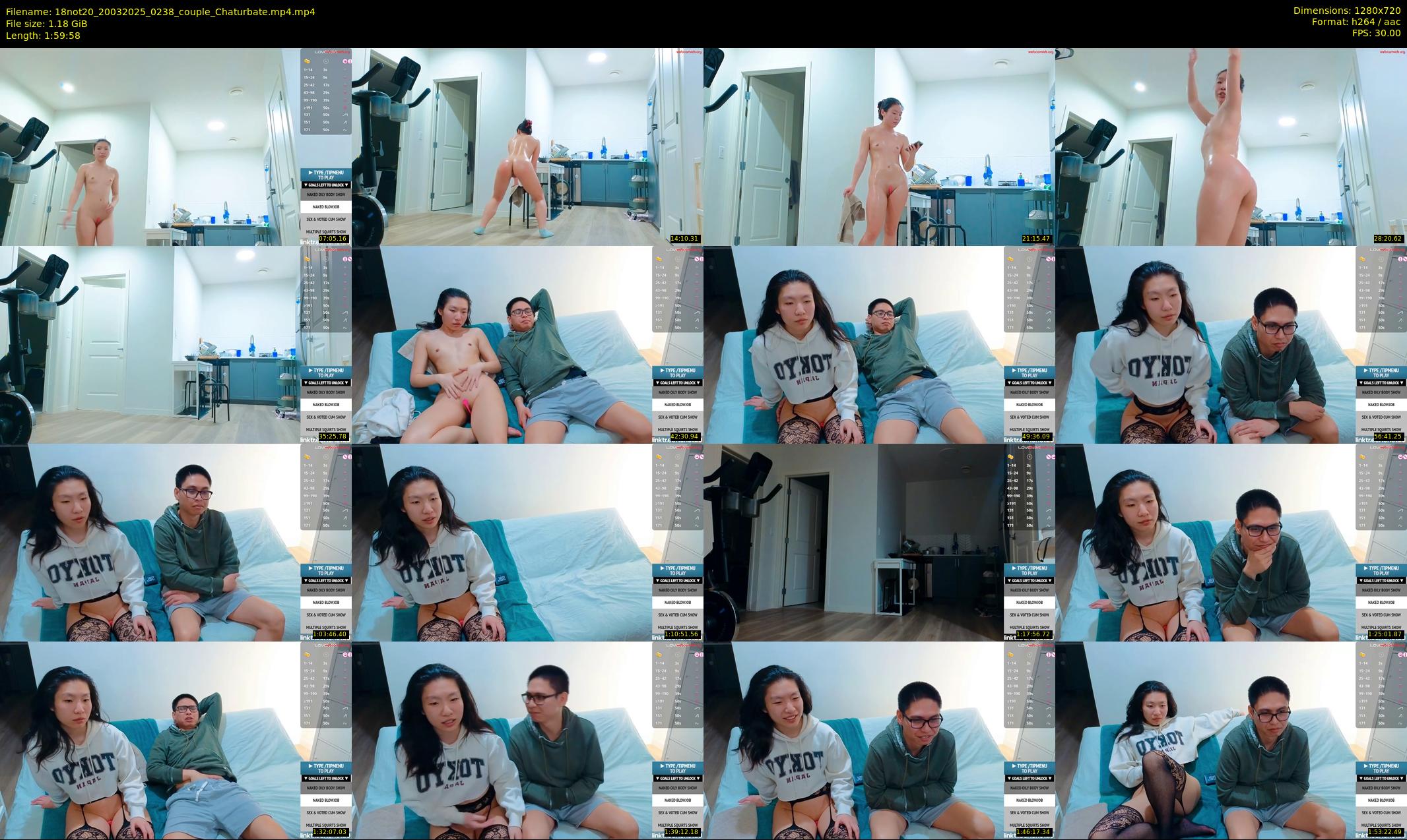 18not20 — 120 minute Chaturbate couple cam show recording, 720p, Mar 20, 2025