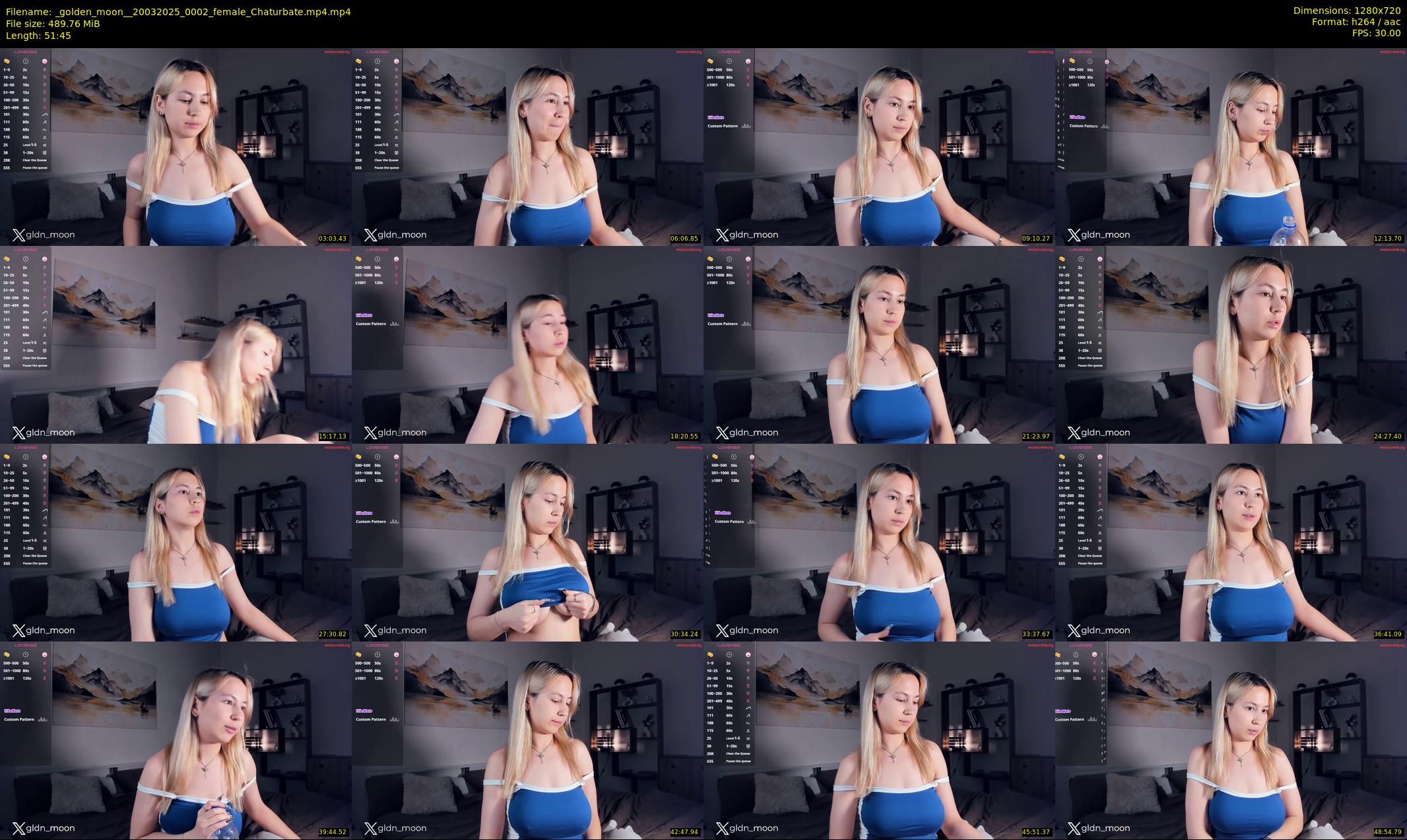_golden_moon_ — 52 minute Chaturbate female cam show recording, 720p, Mar 20, 2025