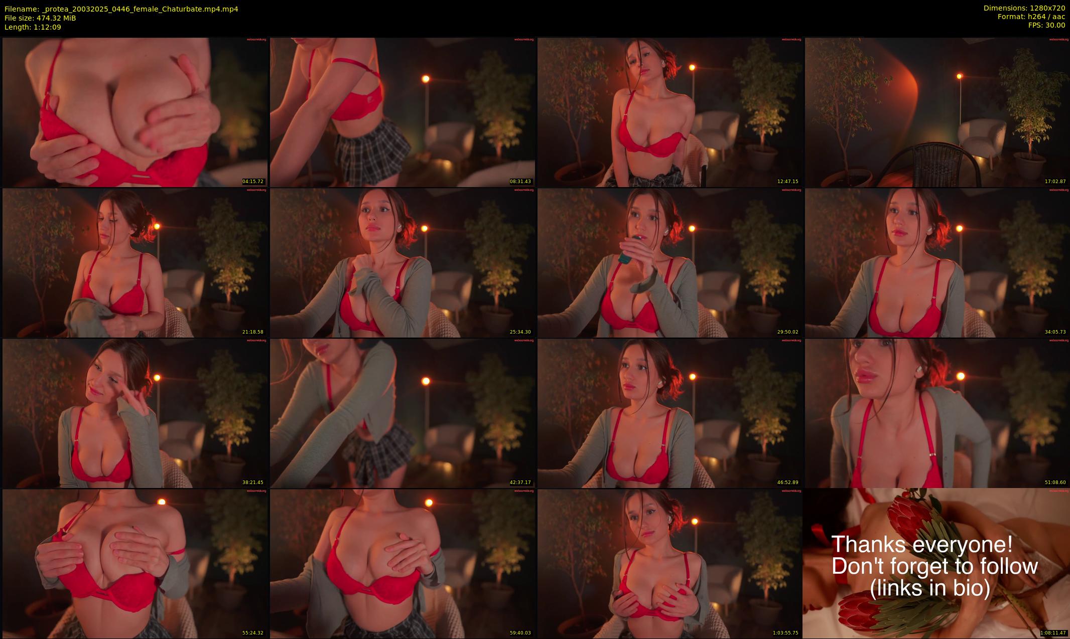 _protea — 73 minute Chaturbate female cam show recording, 720p, Mar 20, 2025