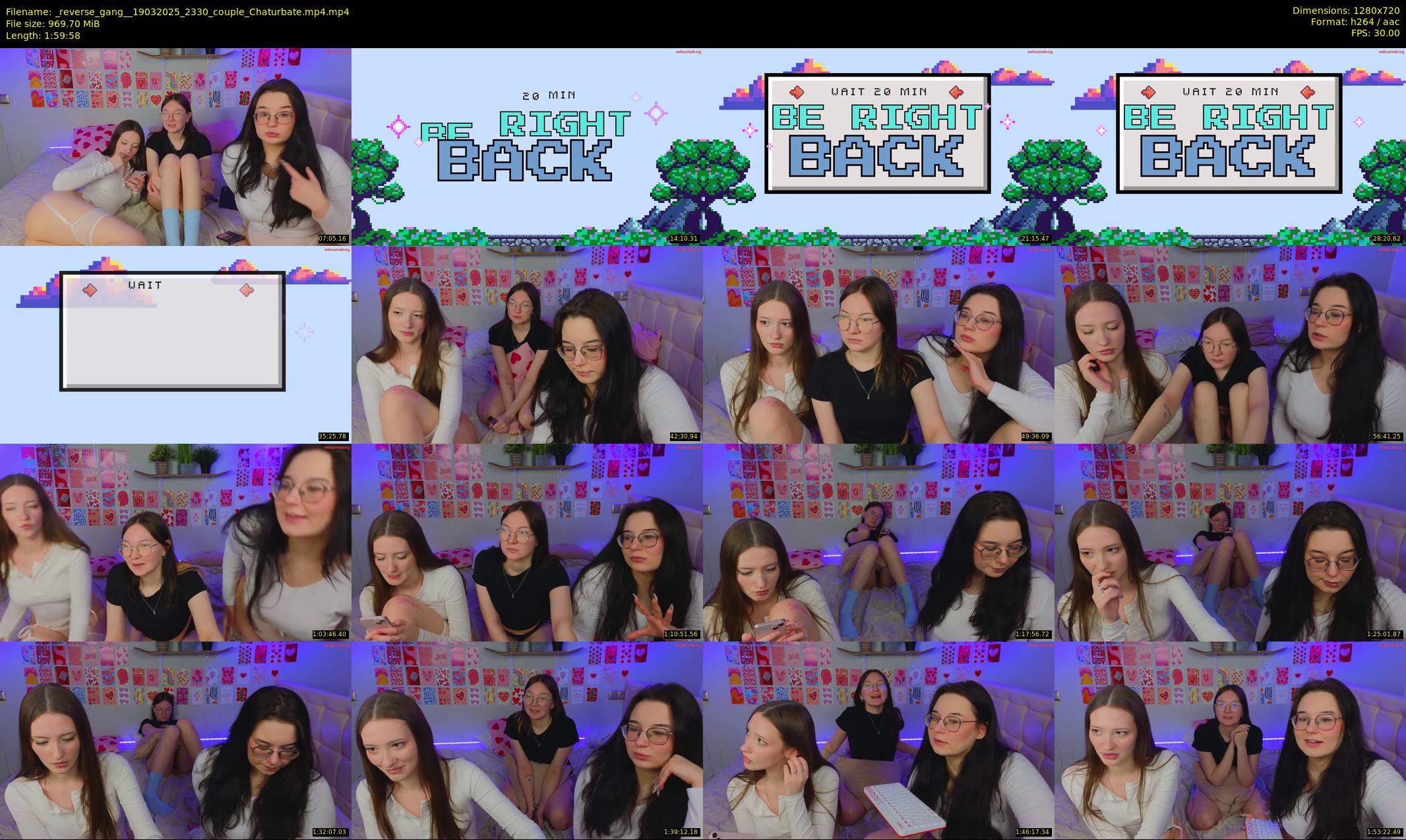 _reverse_gang_ — 120 minute Chaturbate couple cam show recording, 720p, Mar 19, 2025