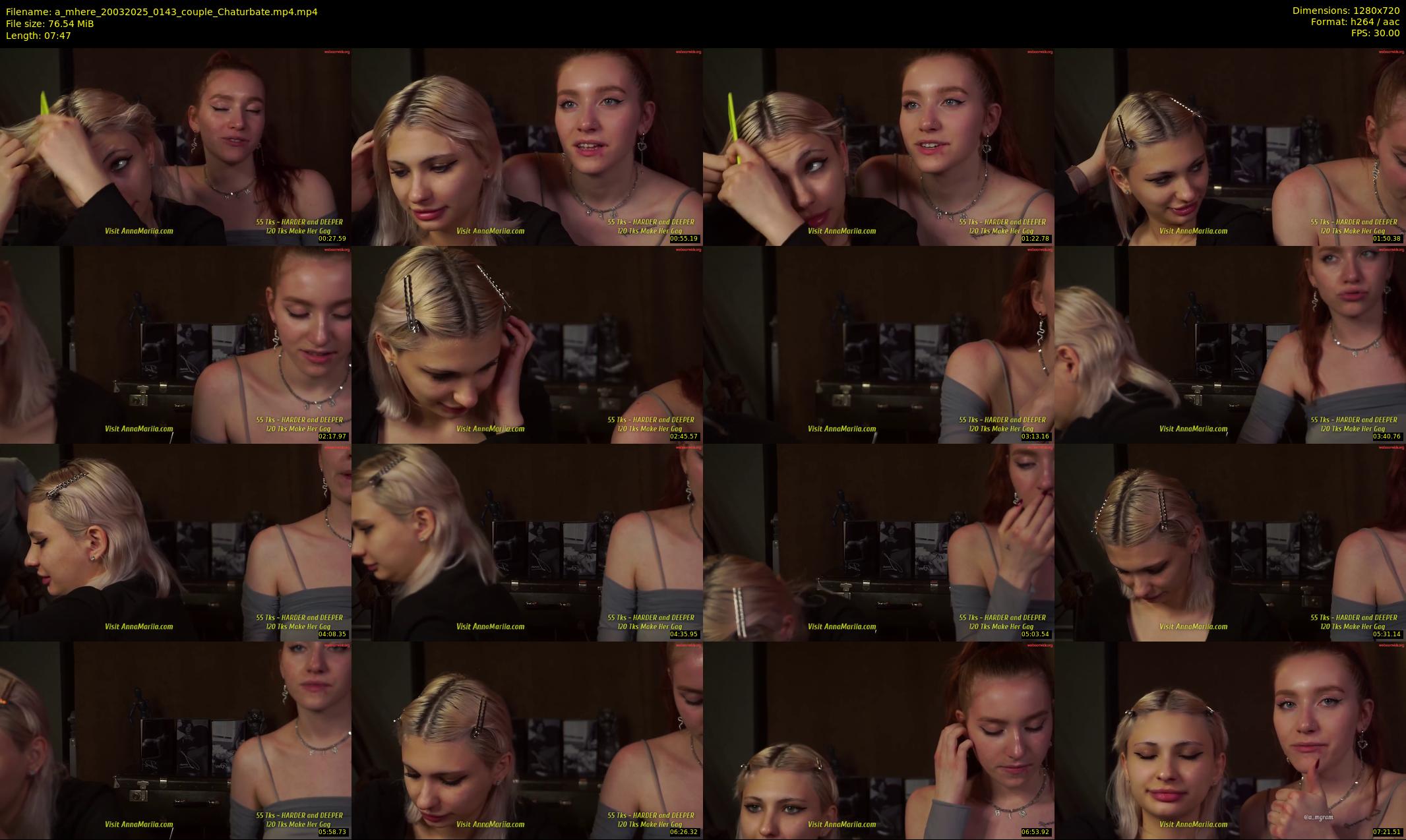 a_mhere — 8 minute Chaturbate couple cam show recording, 720p, Mar 20, 2025