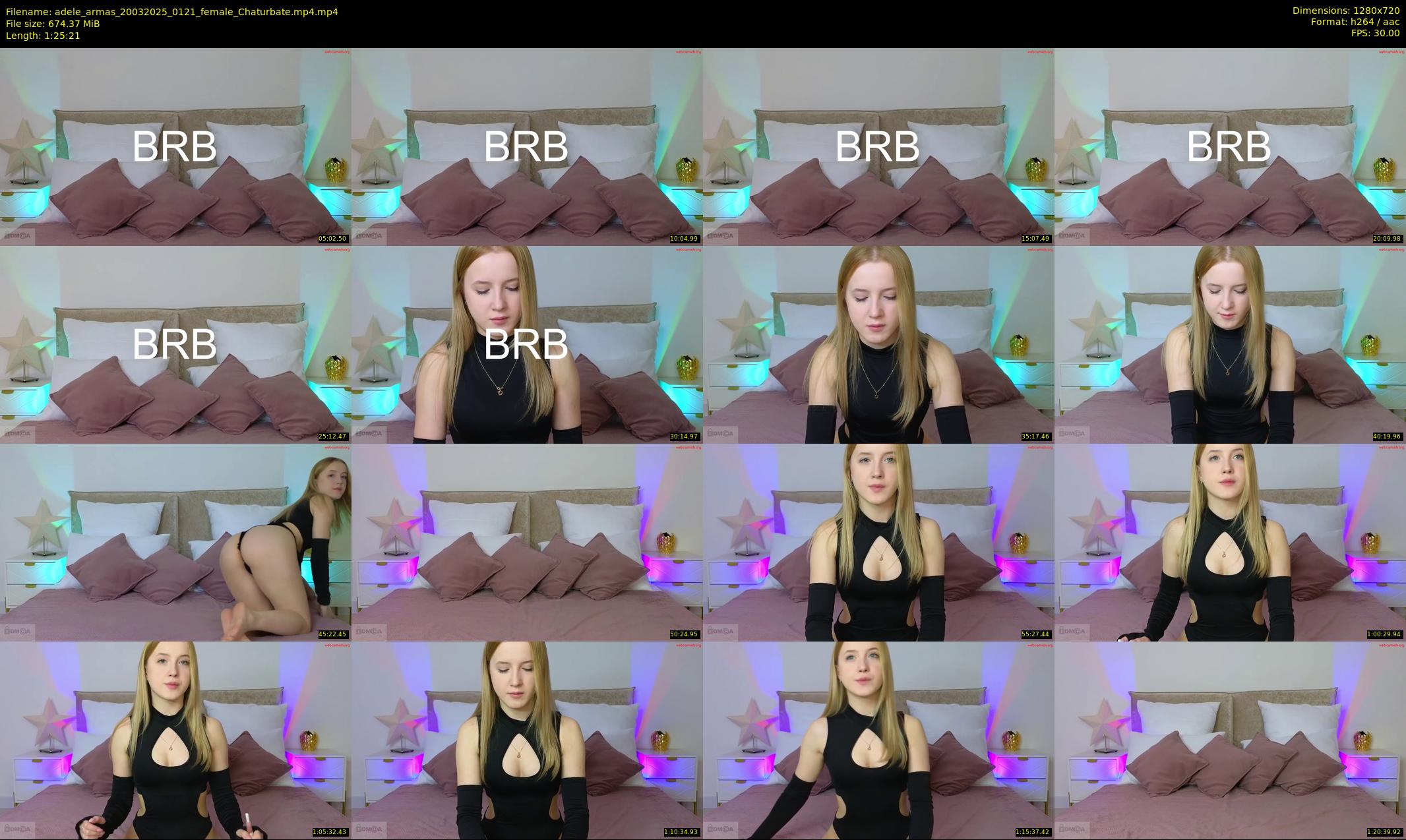 adele_armas — 86 minute Chaturbate female cam show recording, 720p, Mar 20, 2025