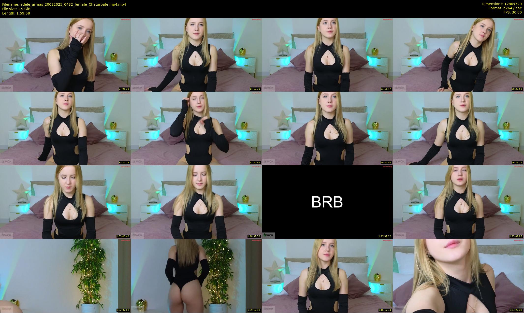 adele_armas — 120 minute Chaturbate female cam show recording, 720p, Mar 20, 2025