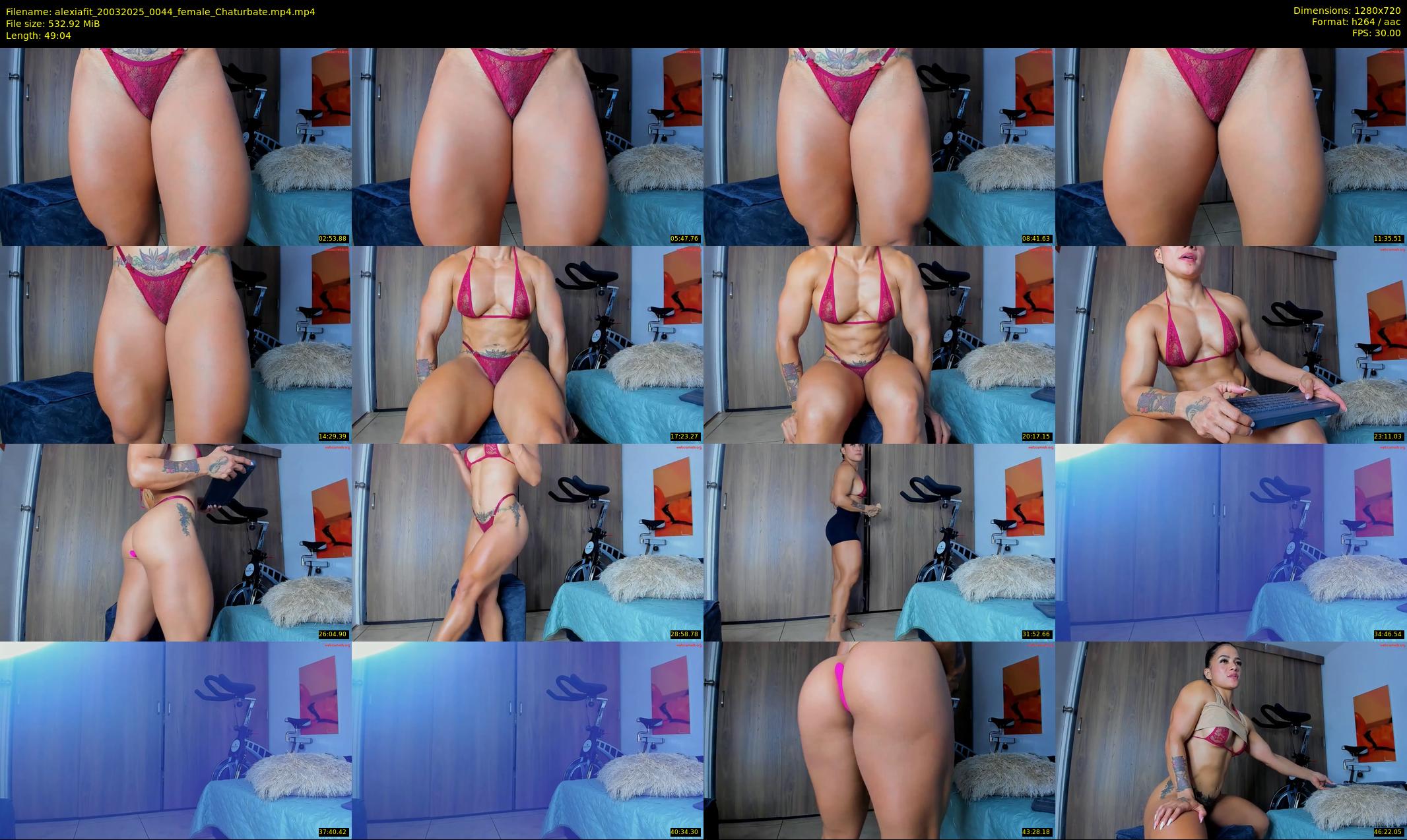 alexiafit — 50 minute Chaturbate female cam show recording, 720p, Mar 20, 2025