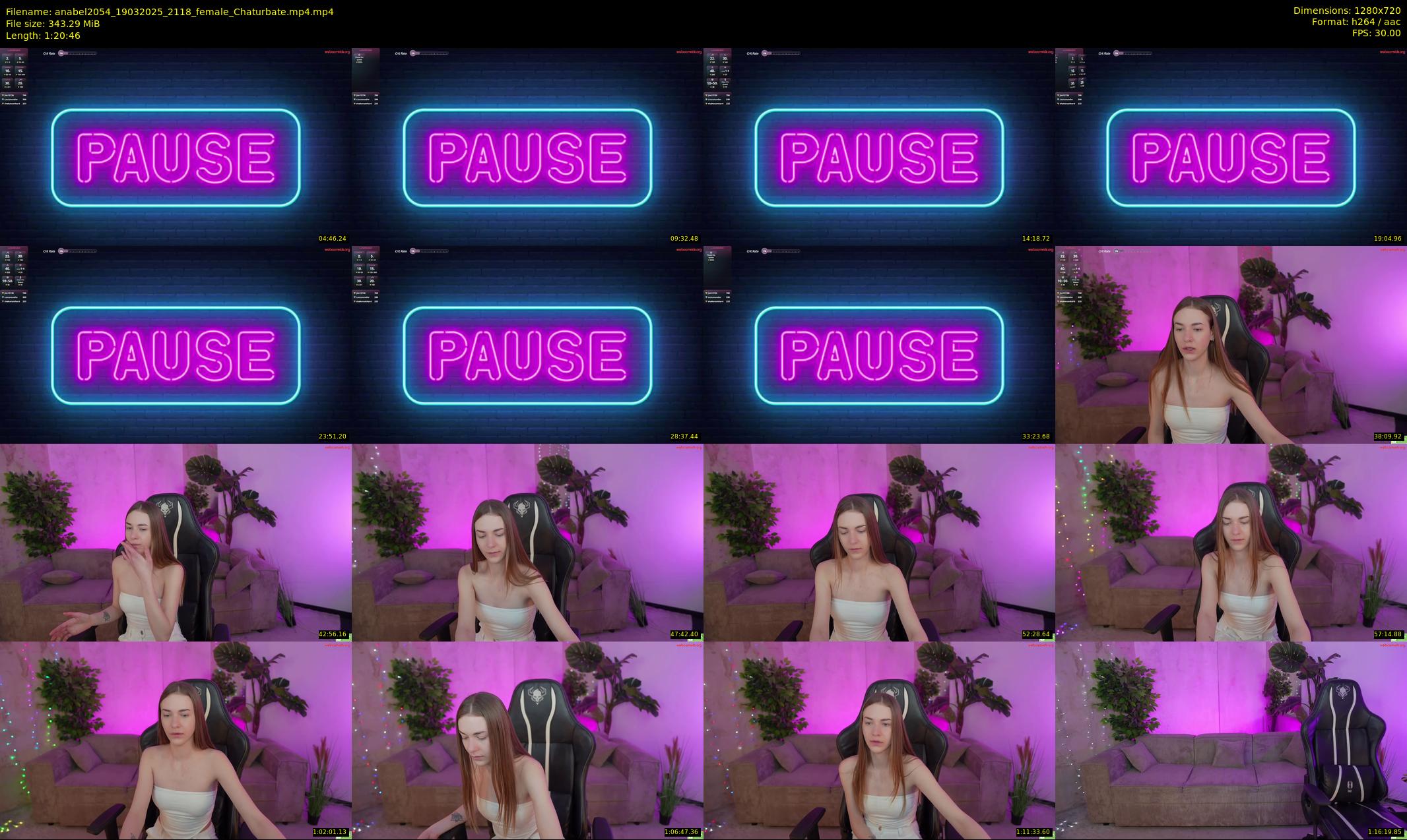 anabel2054 — 81 minute Chaturbate female cam show recording, 720p, Mar 19, 2025