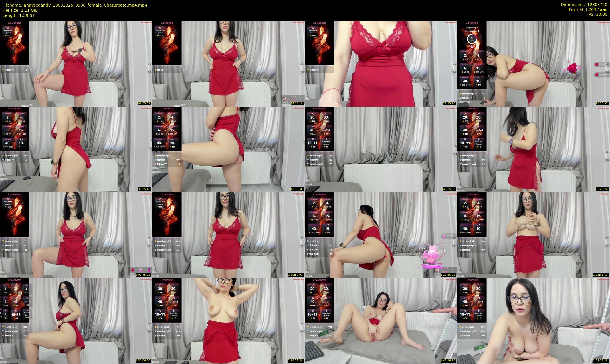 anayscaandy — 120 minute Chaturbate female cam show recording, 720p, Mar 19, 2025