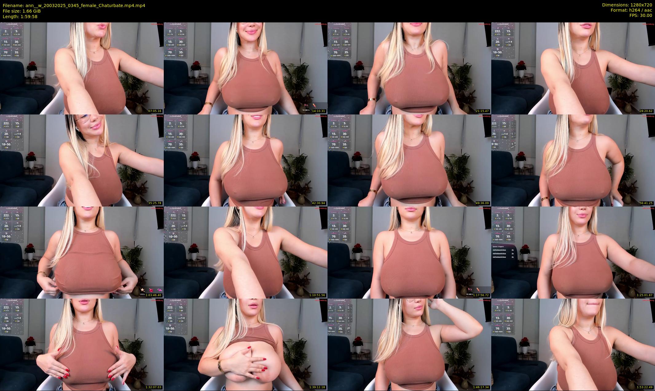 ann__w — 120 minute Chaturbate female cam show recording, 720p, Mar 20, 2025