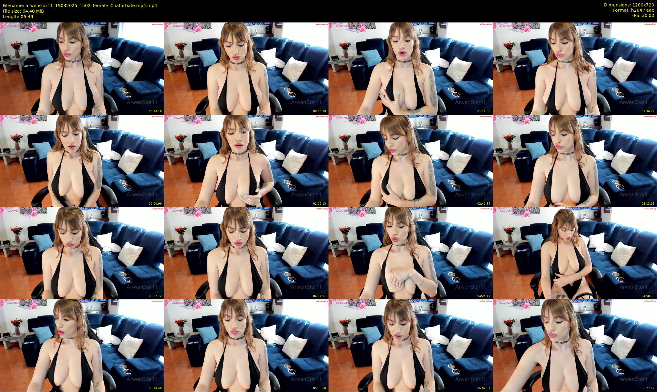 arwenstar11 — 7 minute Chaturbate female cam show recording, 720p, Mar 19, 2025