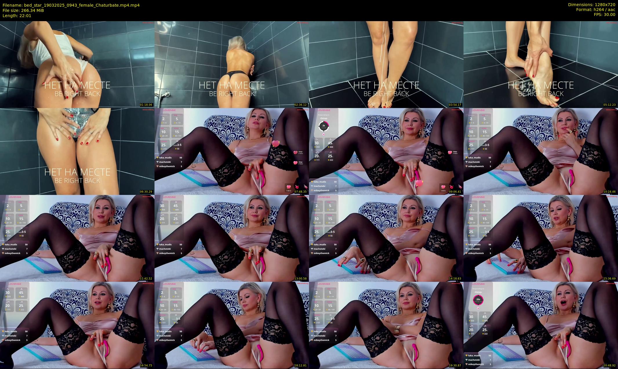 bed_star — 23 minute Chaturbate female cam show recording, 720p, Mar 19, 2025
