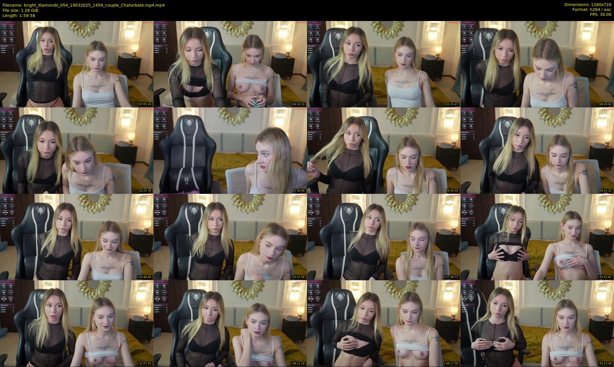 bright_diamonds_054 — 120 minute Chaturbate couple cam show recording, 720p, Mar 19, 2025
