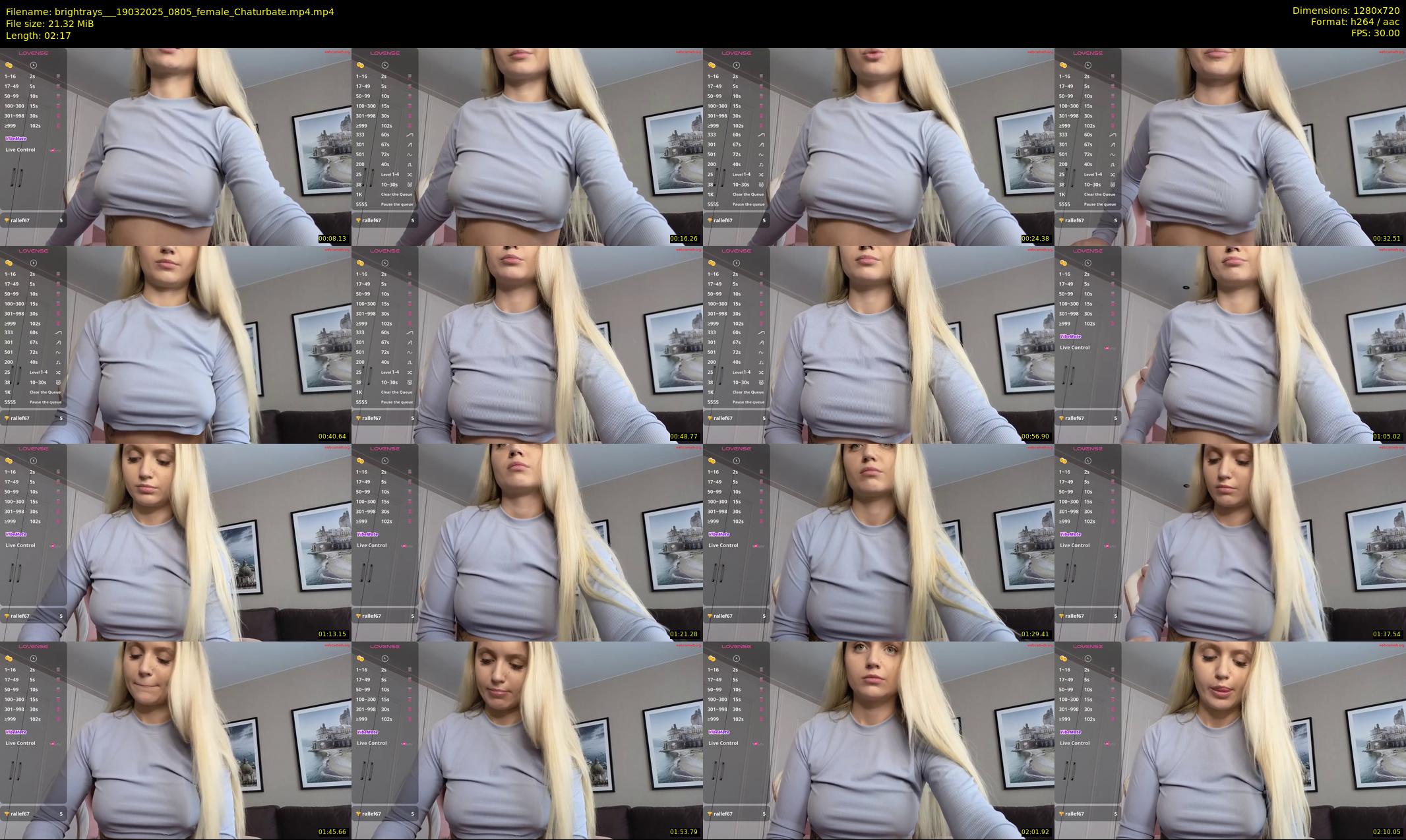brightrays__ — 3 minute Chaturbate female cam show recording, 720p, Mar 19, 2025