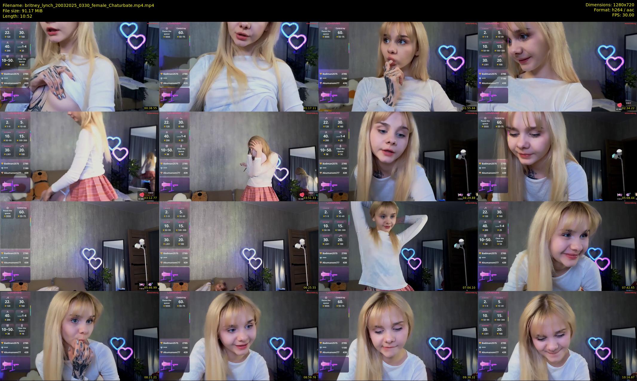 britney_lynch — 11 minute Chaturbate female cam show recording, 720p, Mar 20, 2025