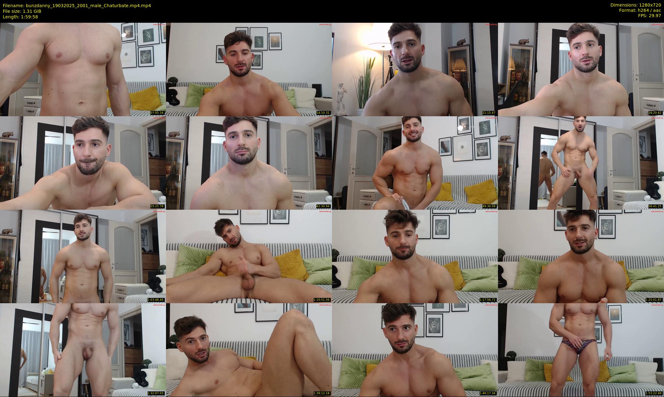 bunzdanny — 120 minute Chaturbate male cam show recording, 720p, Mar 19, 2025