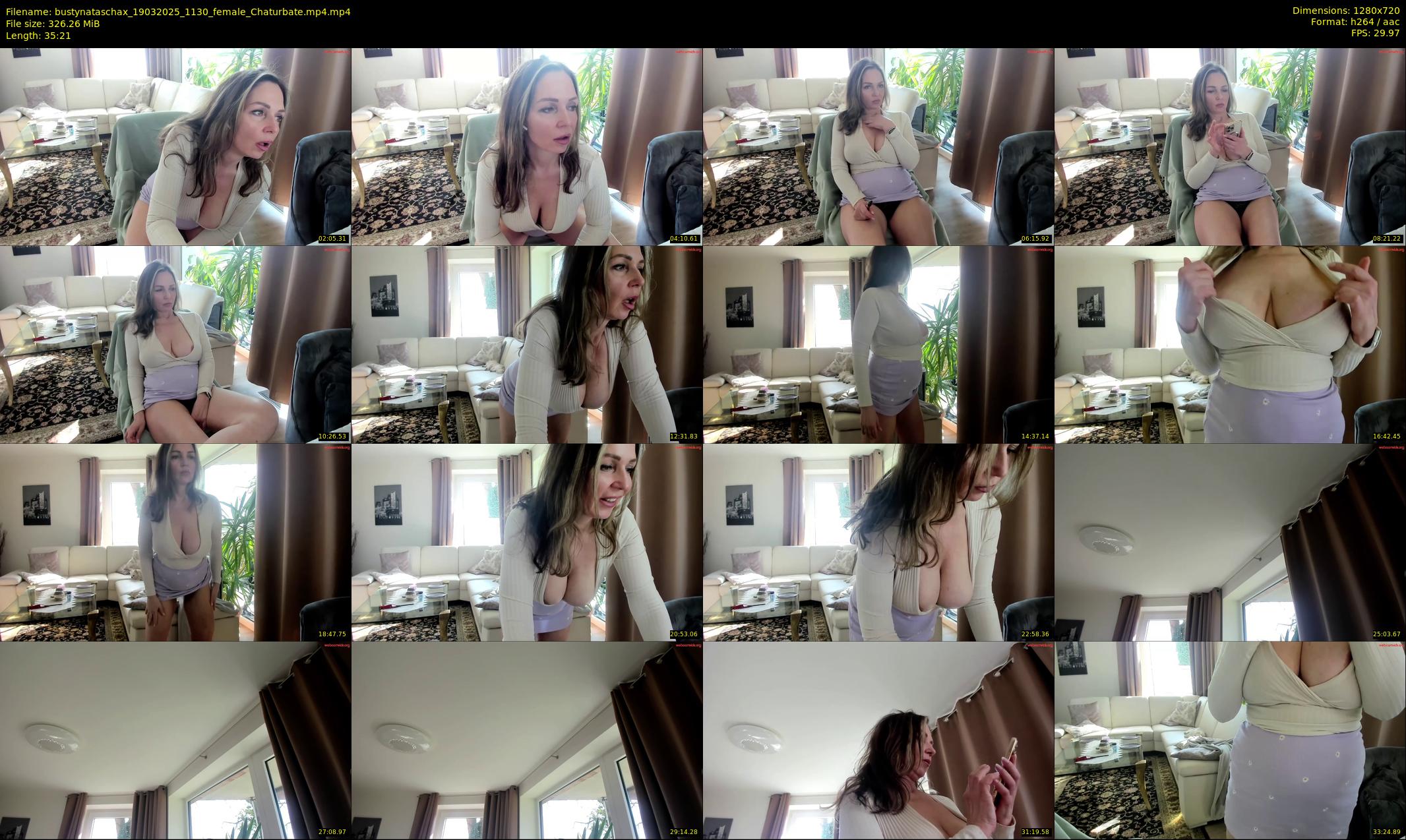 bustynataschax — 36 minute Chaturbate female cam show recording, 720p, Mar 19, 2025