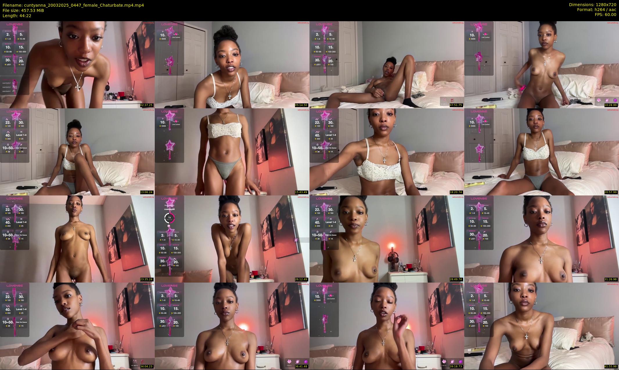 cuntyanna — 45 minute Chaturbate female cam show recording, 720p, Mar 20, 2025