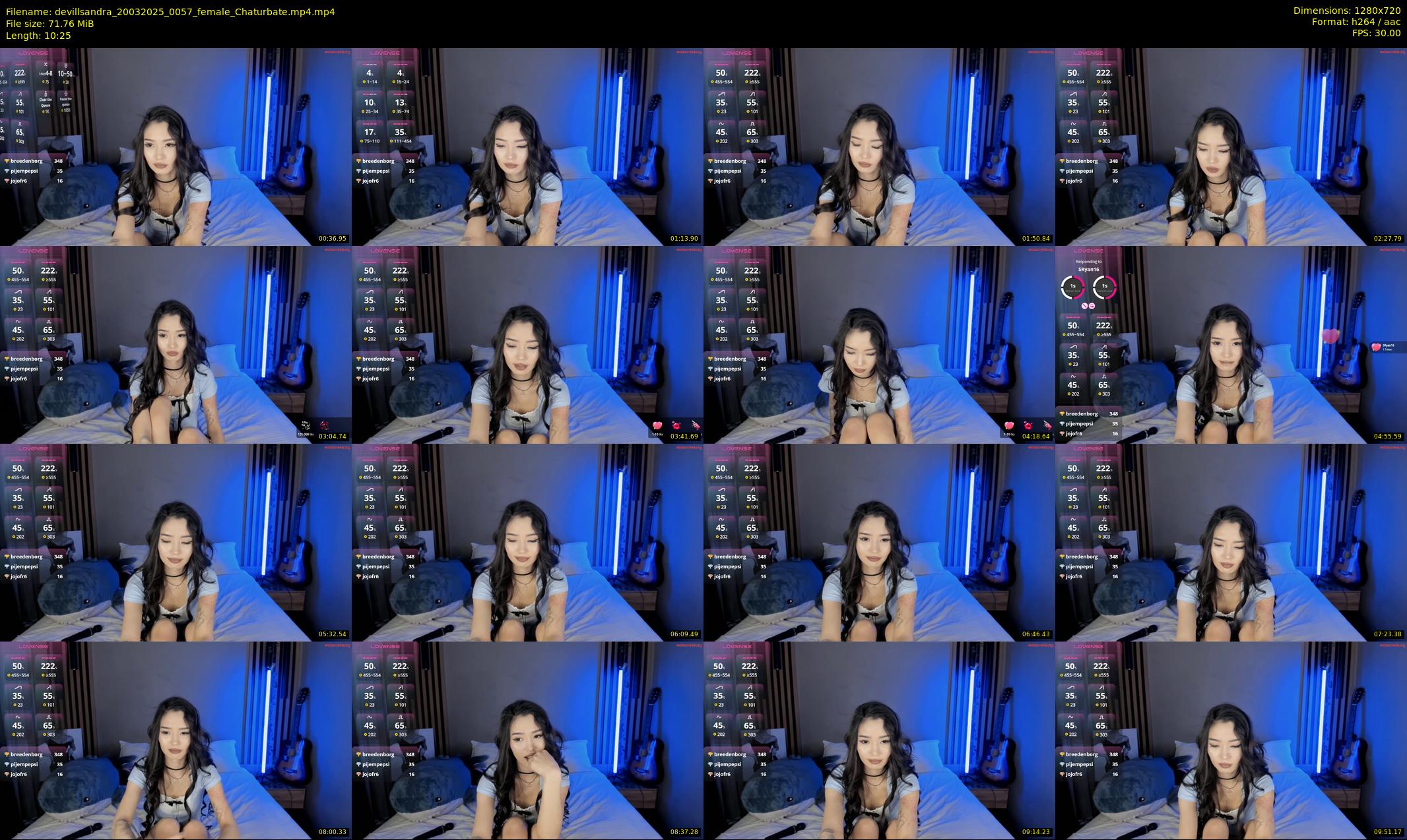 devillsandra — 11 minute Chaturbate female cam show recording, 720p, Mar 20, 2025