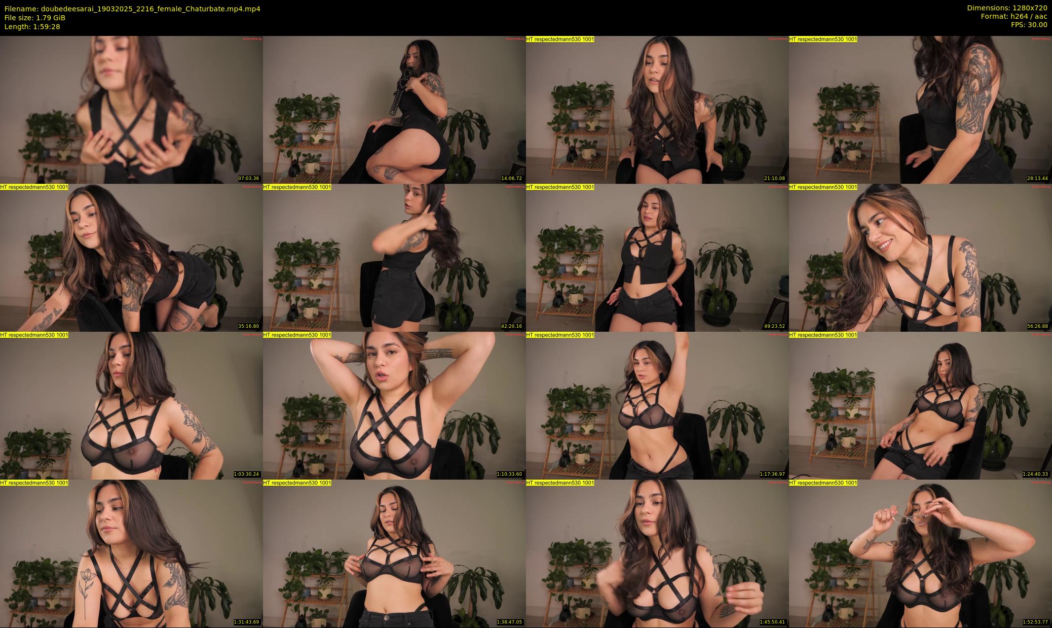 doubedeesarai — 120 minute Chaturbate female cam show recording, 720p, Mar 19, 2025