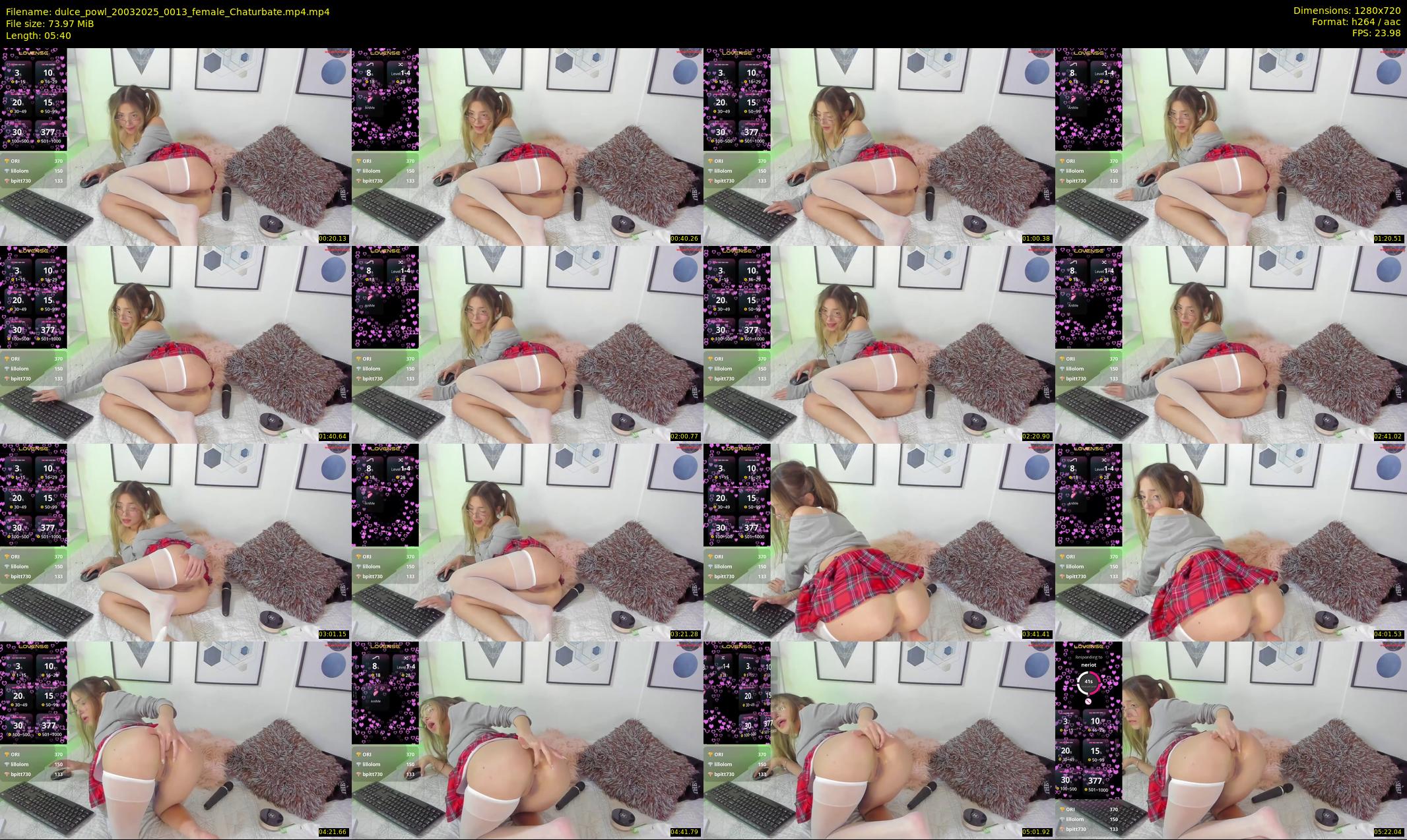 dulce_powl — 6 minute Chaturbate female cam show recording, 720p, Mar 20, 2025