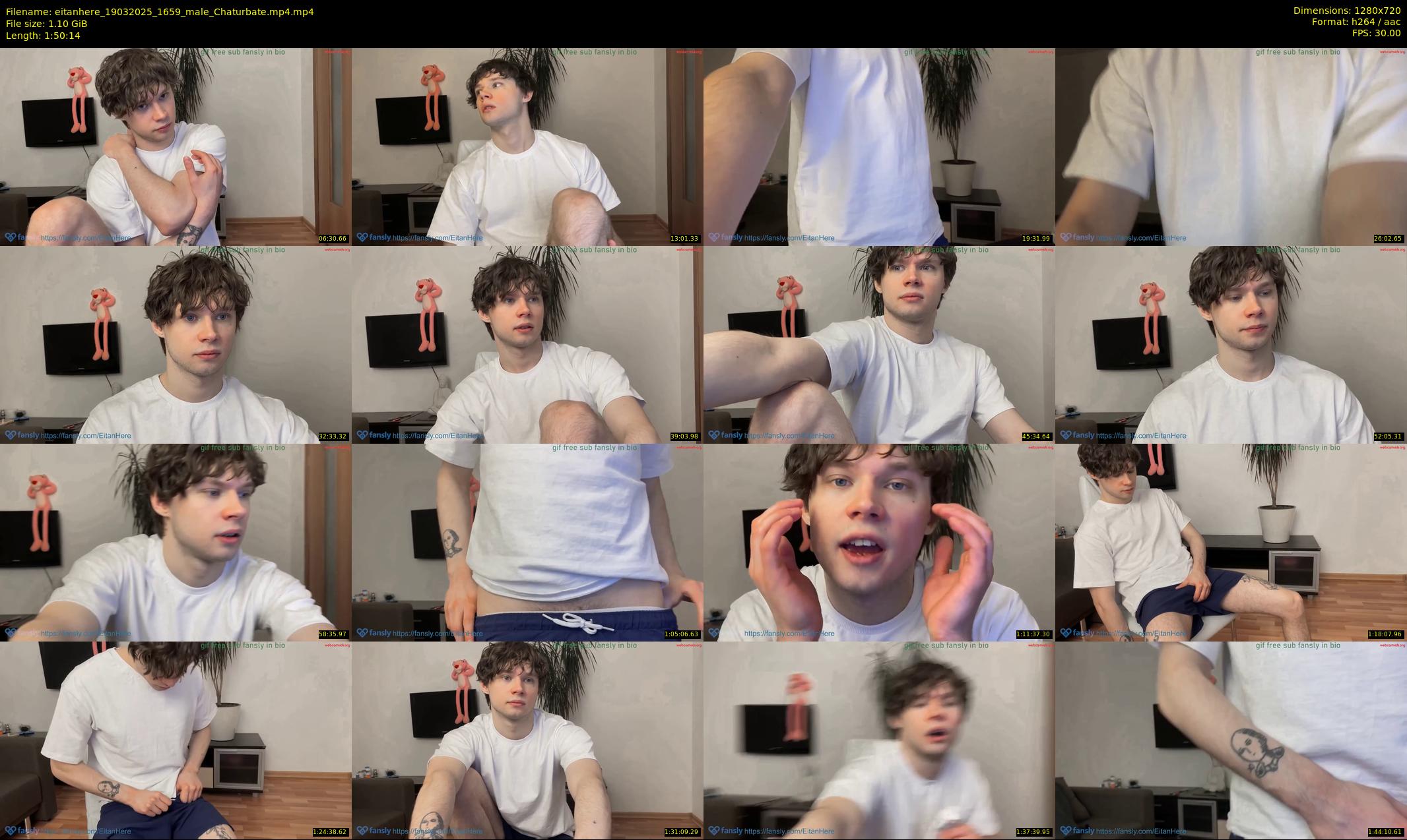 eitanhere — 111 minute Chaturbate male cam show recording, 720p, Mar 19, 2025
