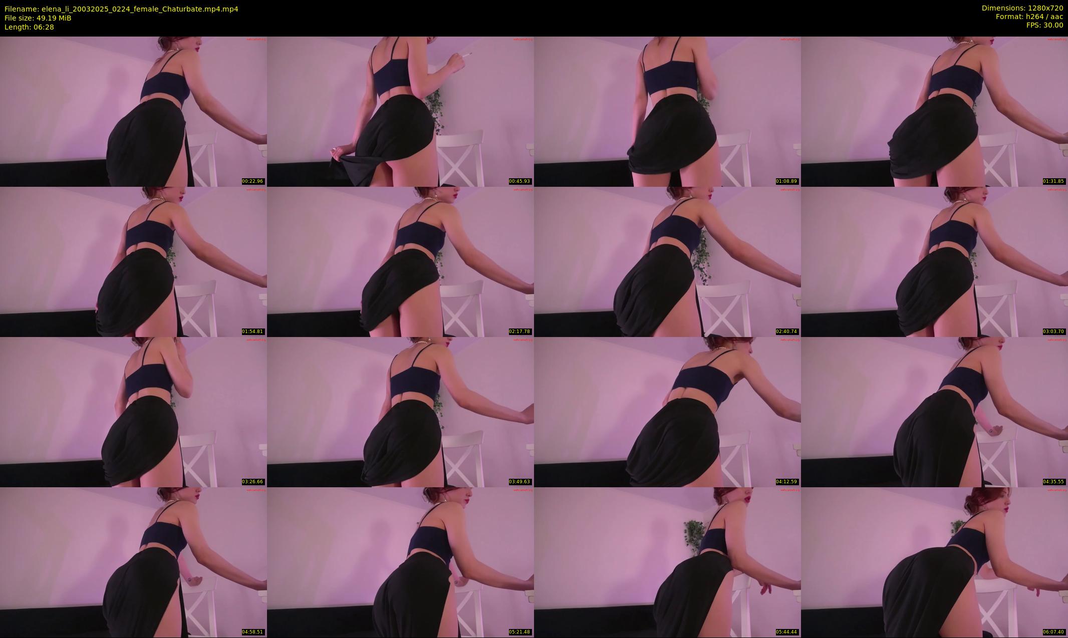 elena_li — 7 minute Chaturbate female cam show recording, 720p, Mar 20, 2025