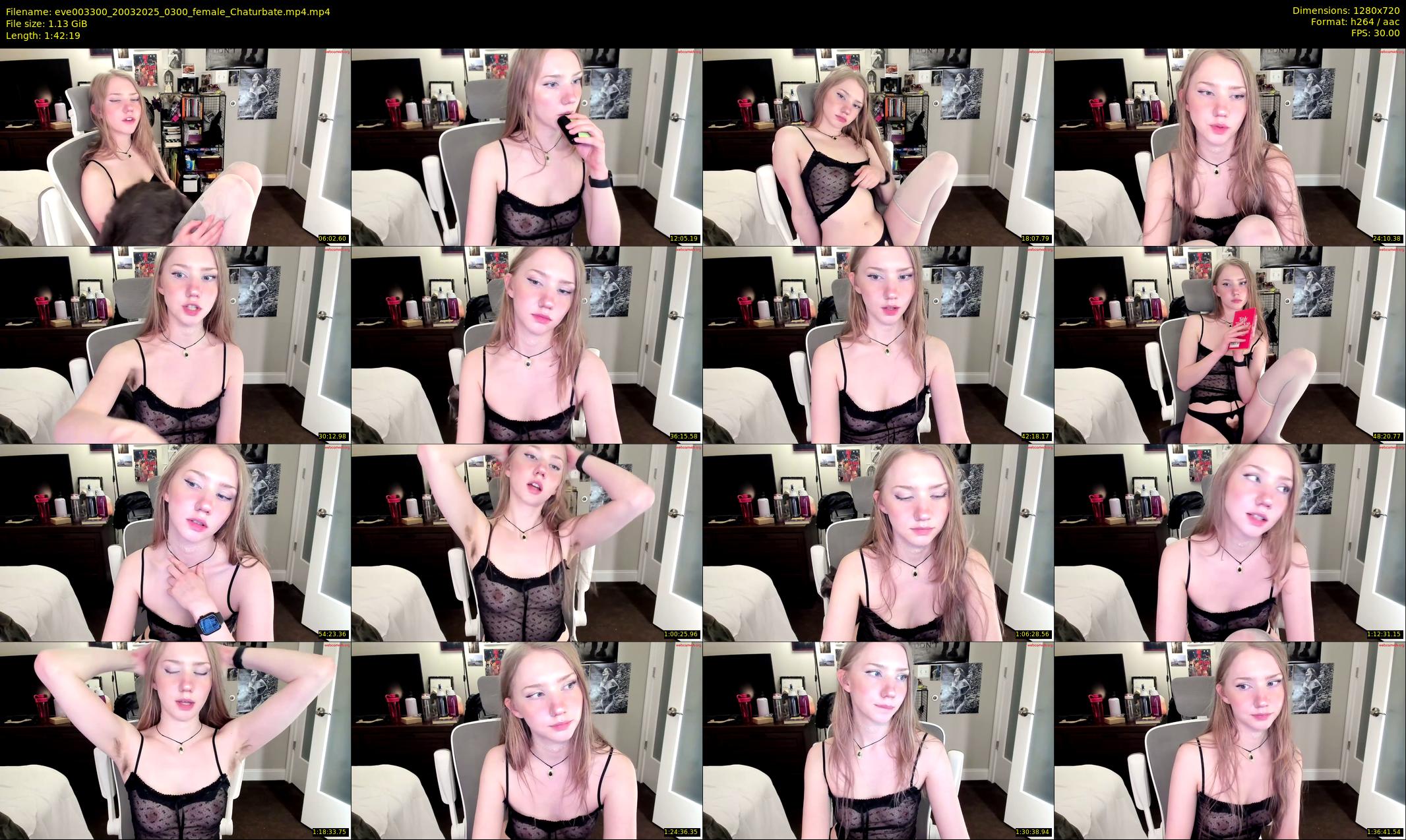 eve003300 — 103 minute Chaturbate female cam show recording, 720p, Mar 20, 2025
