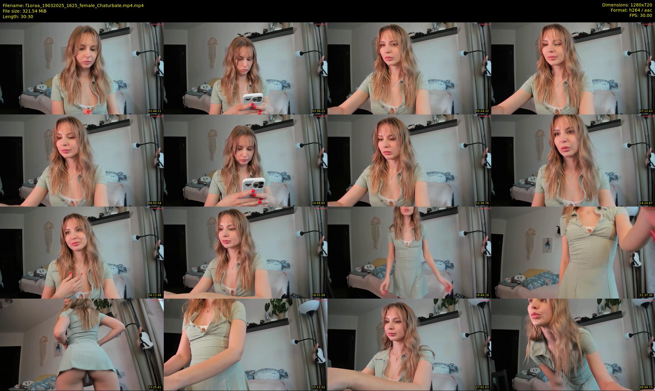 f1oraa — 31 minute Chaturbate female cam show recording, 720p, Mar 19, 2025